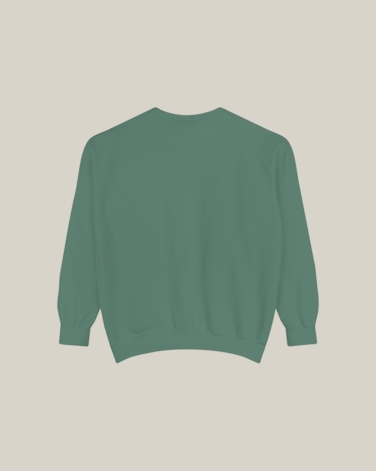 Back view of the Taily Diner Burger Time sweatshirt in light green color.