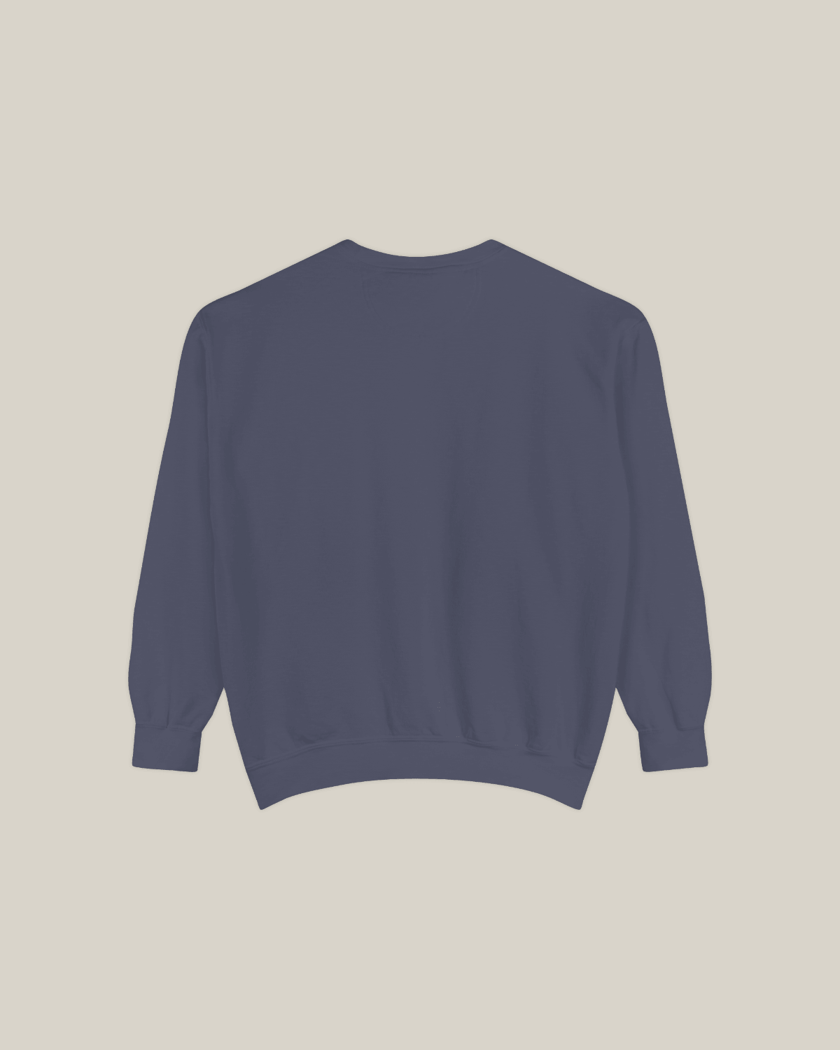 Back view of the Taily Diner "Burger Time" sweatshirt in denim color, showcasing its casual design.