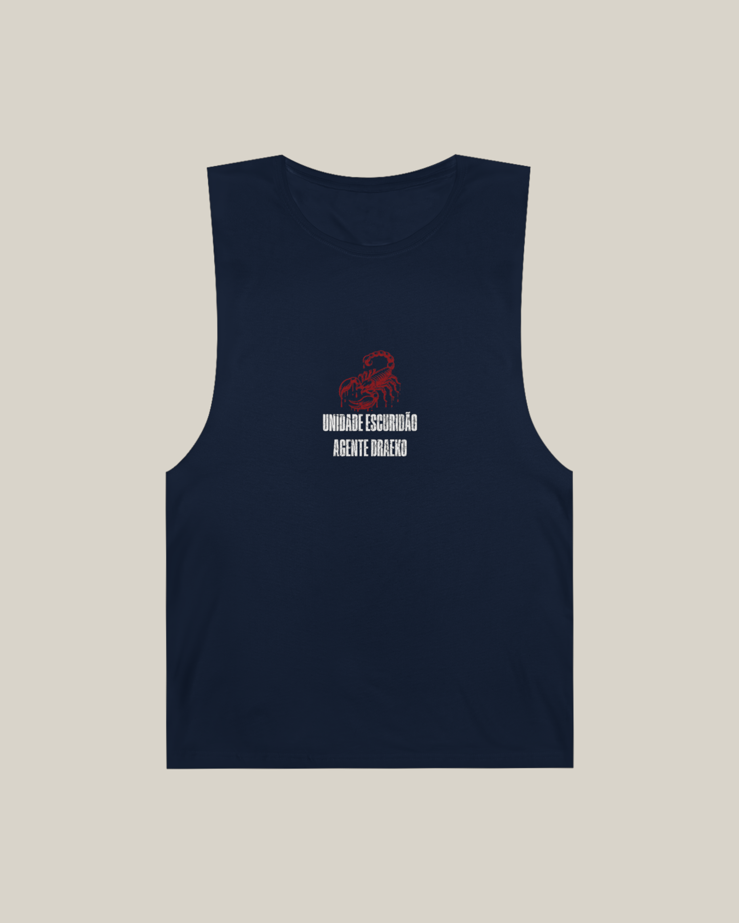 Taily Scorpion Graphic Tank Top – Navy Red Print