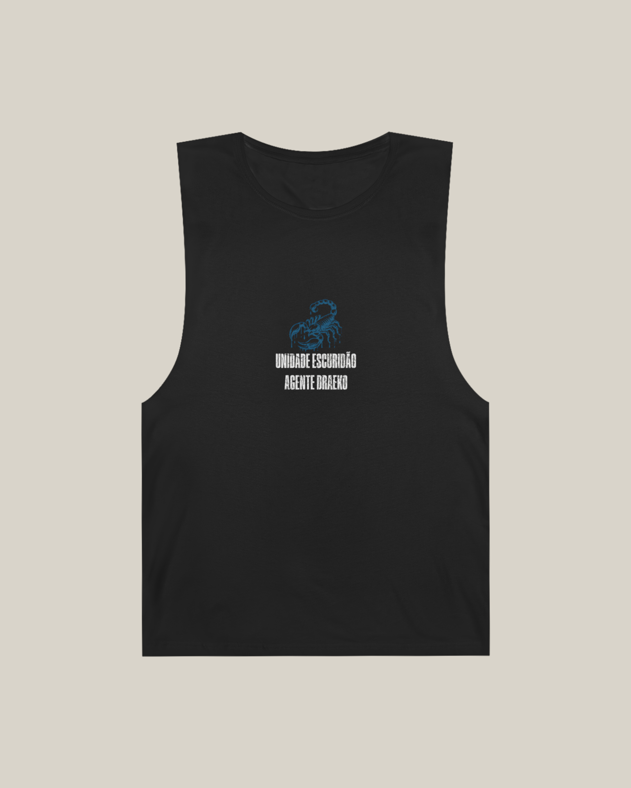 Taily Scorpion Graphic Tank Top – Black Blue Print
