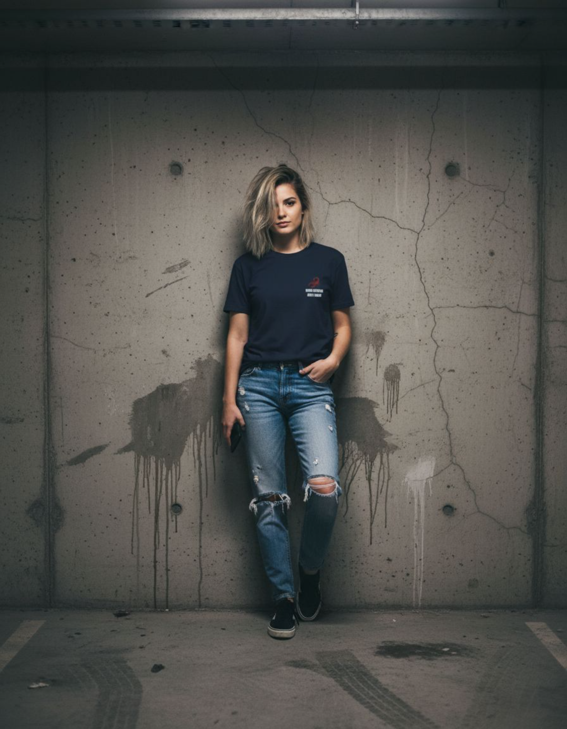 Taily Scorpion Streetwear Graphic T-Shirt – Navy