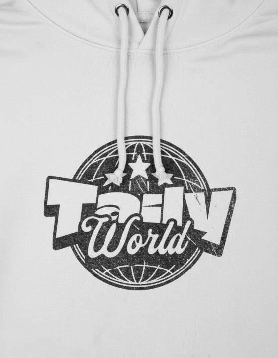 Taily World Graphic Hoodie – White | Taily Apparel