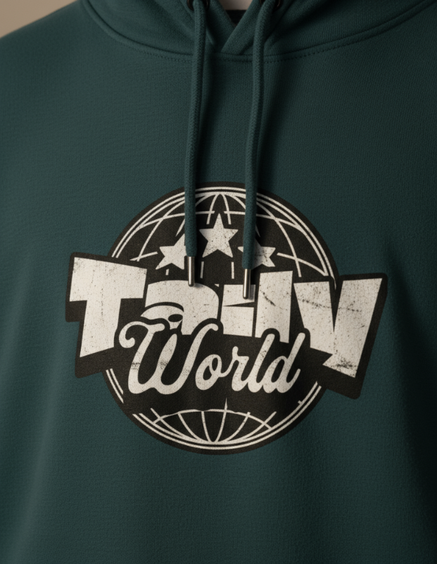 Taily World Graphic Hoodie – Sports Green | Taily Apparel