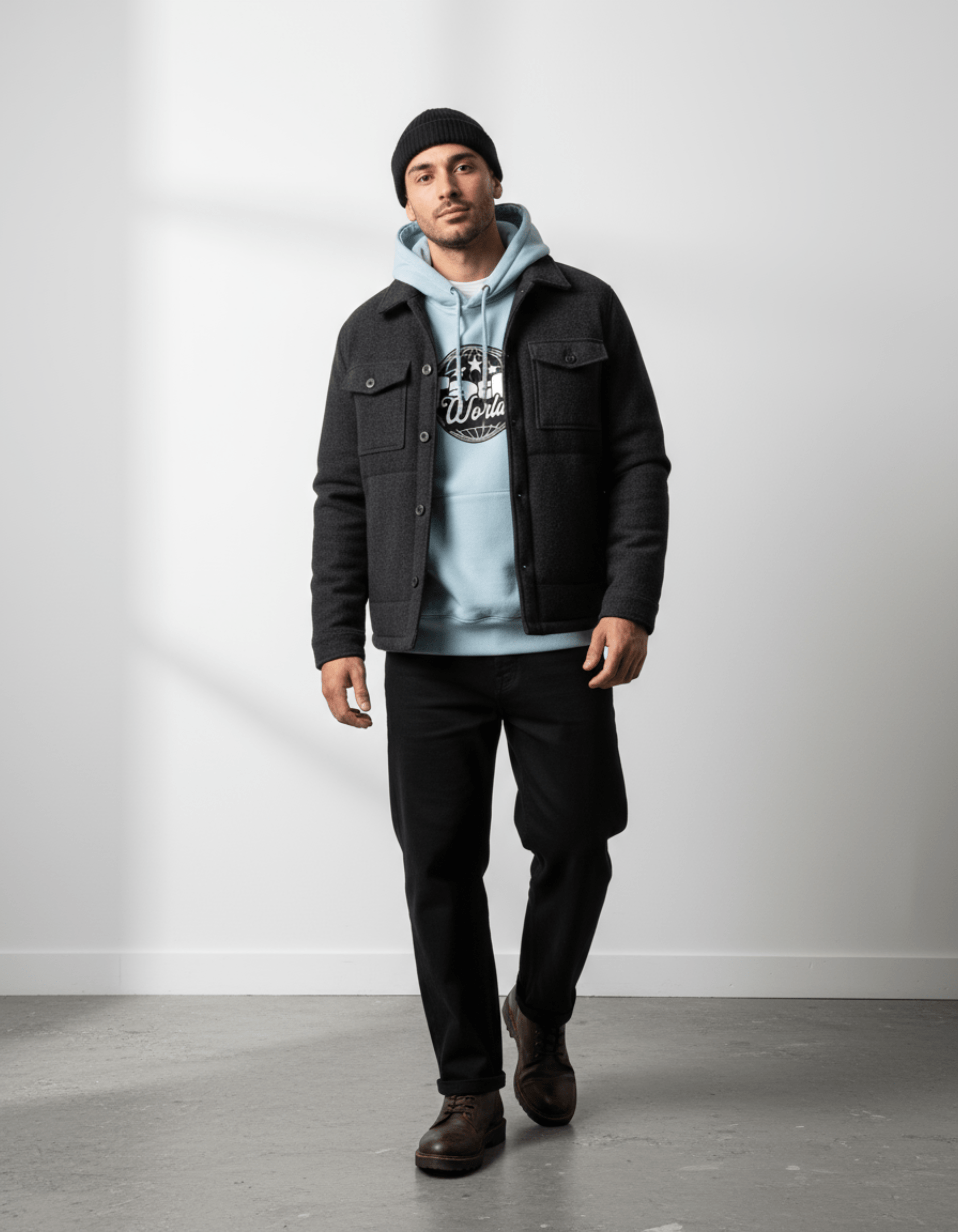 Taily World Graphic Hoodie – Blue Mist | Taily Apparel