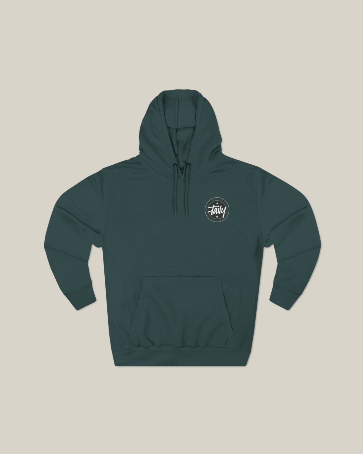Taily Horizons Instinct Hoodie in Sports Green featuring Taily emblem print on front.