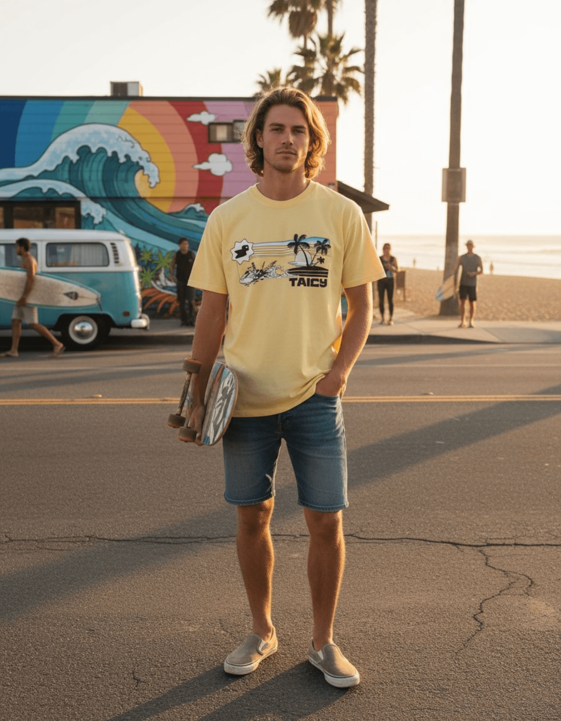 Taily Jet Splash Streetwear Graphic T-Shirt – Butter