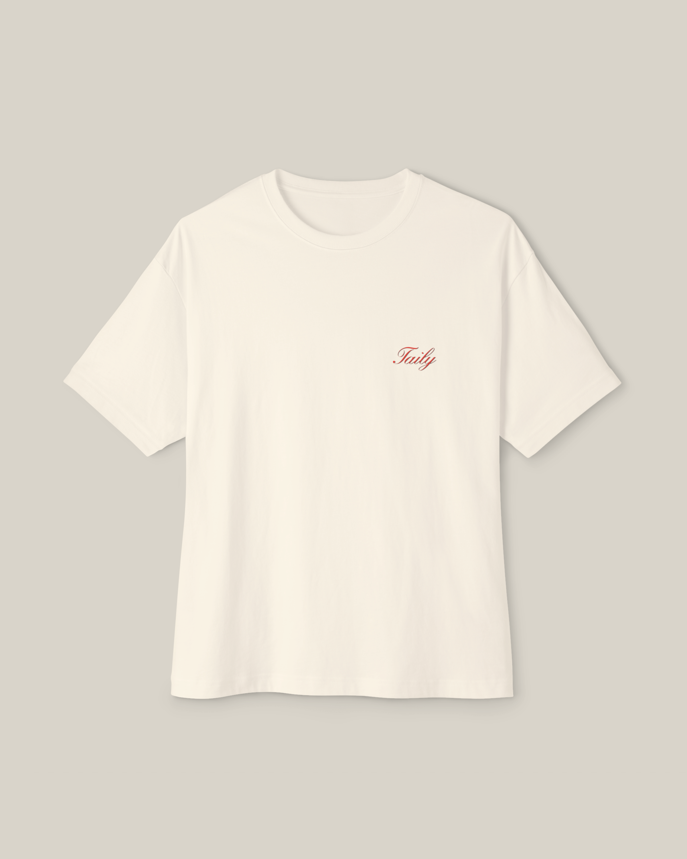 Taily Swiss Alps Vintage Boxy T-Shirt – Natural