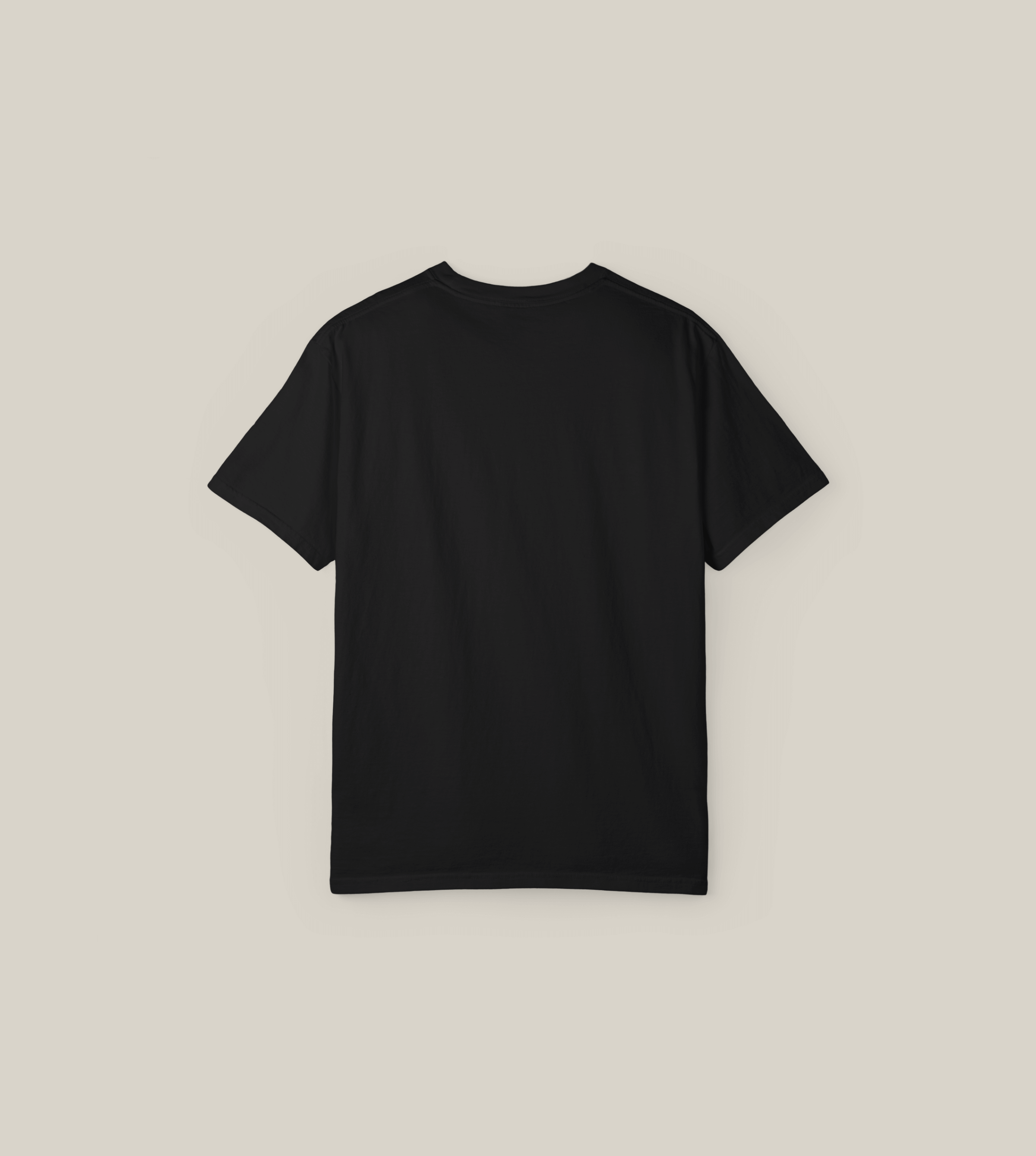 Back view of the Be a Loud Dreamer Tee in black color, made from soft cotton fabric.