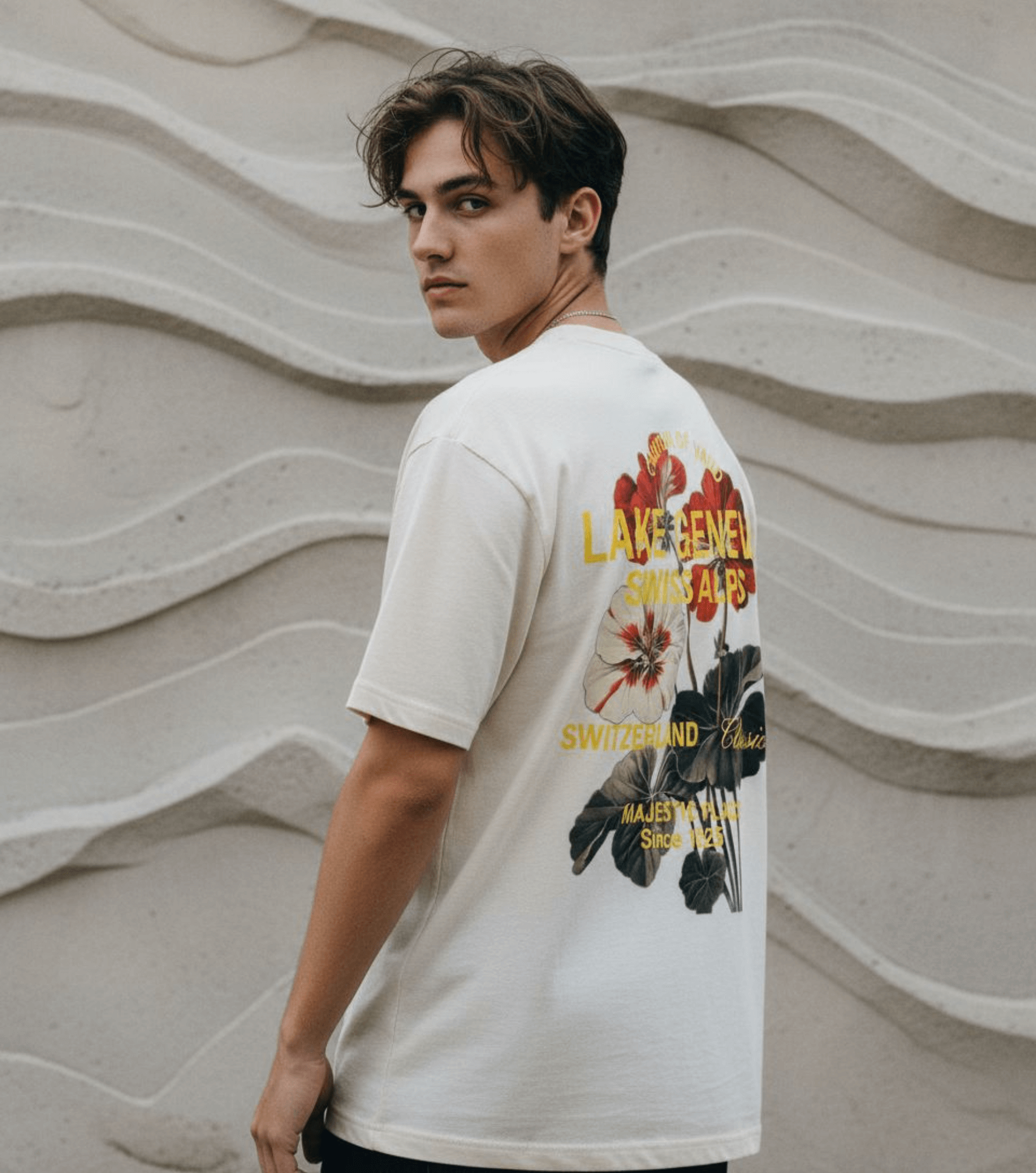 Taily Swiss Alps Vintage Boxy T-Shirt – Natural