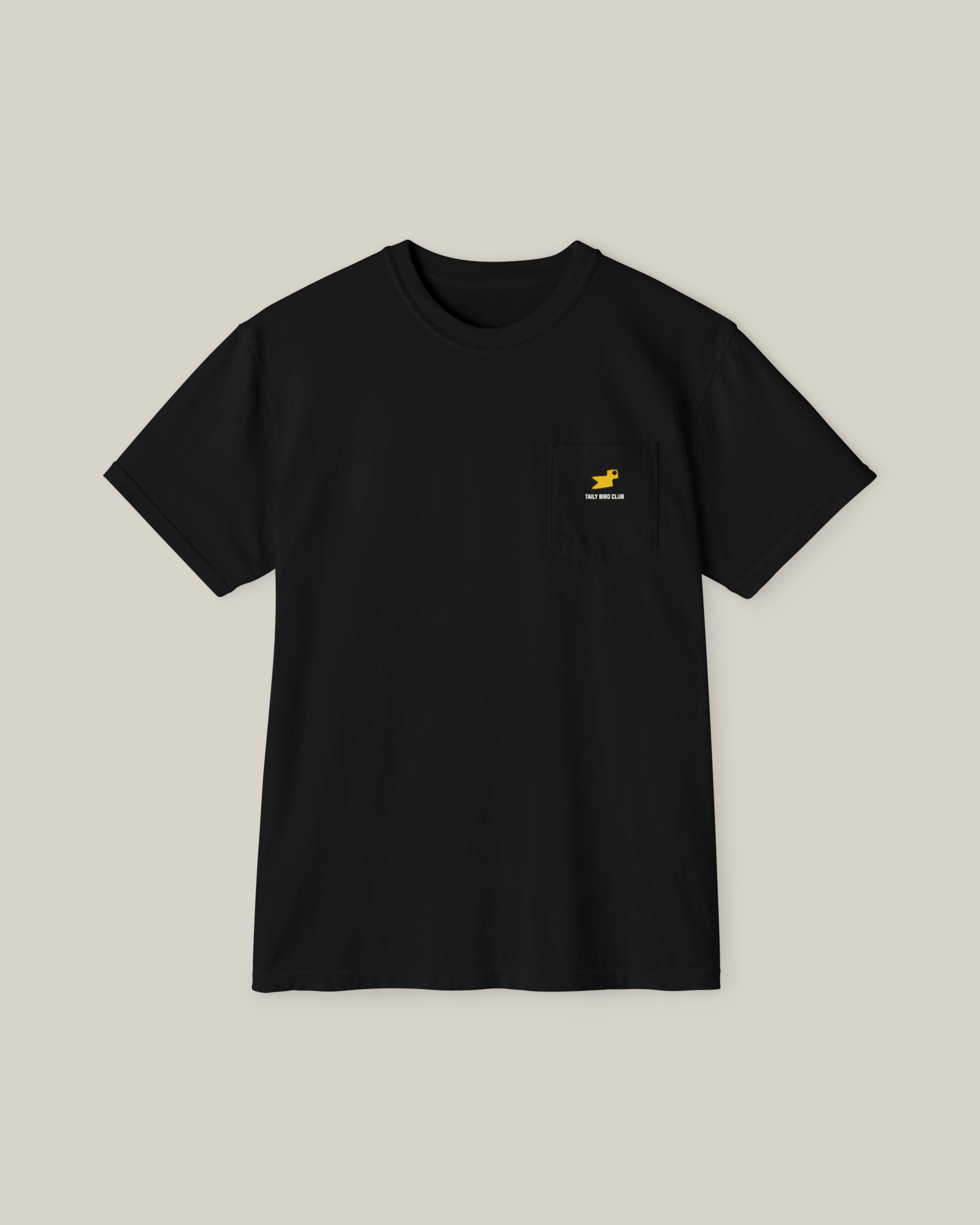 Bird Club Pocket T-Shirt Black | Taily Apparel Streetwear