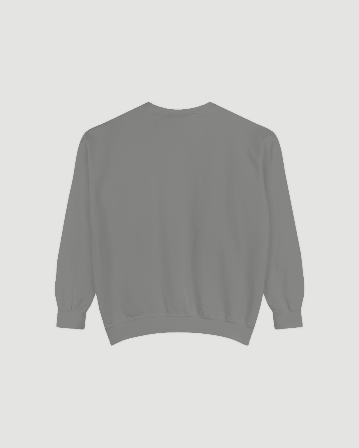 Back view of the Good Fries Only Sweatshirt – Taily Diner (Grey) showing its comfortable design.