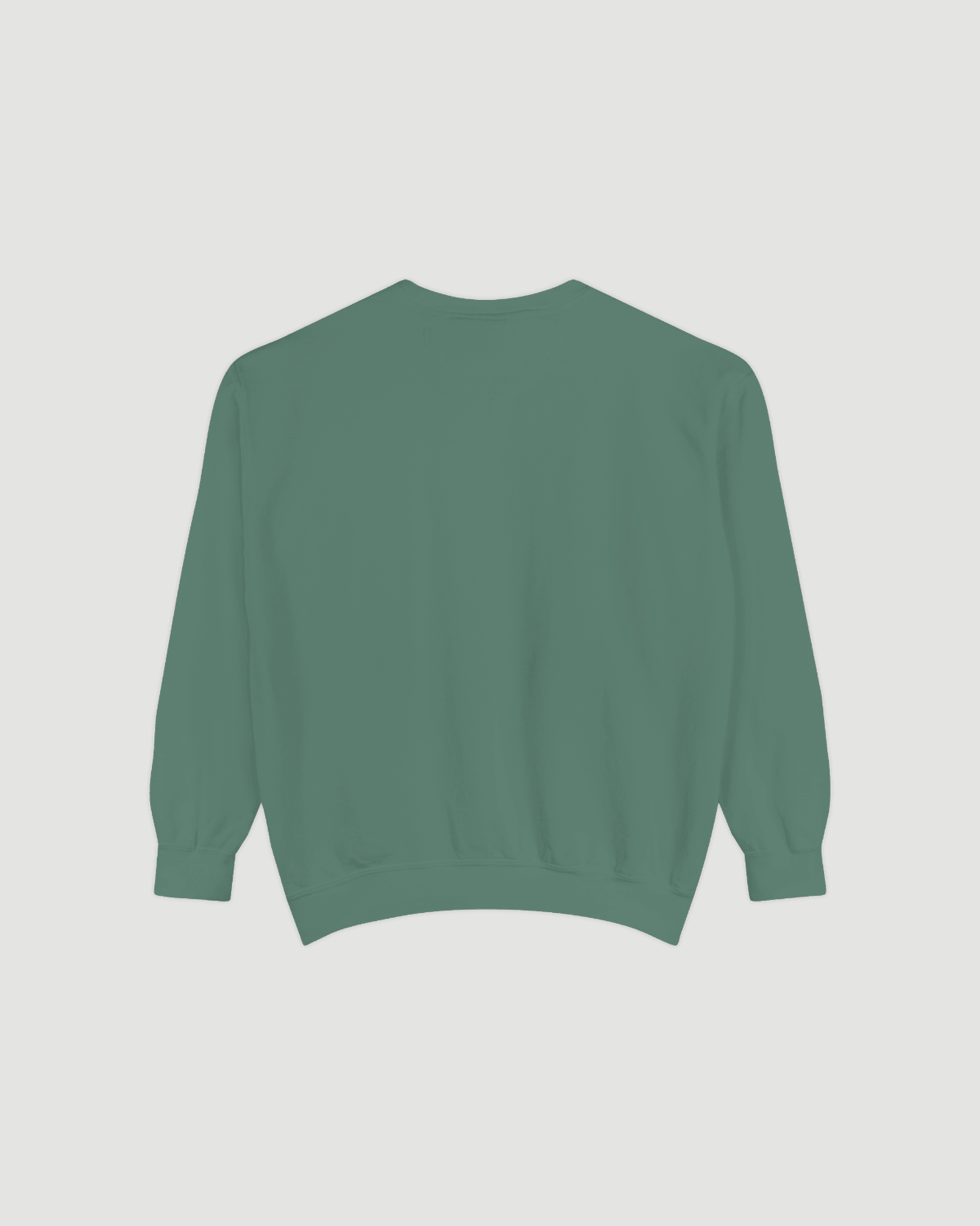 Back view of Good Fries Only Sweatshirt – Taily Diner (Light Green) with a cozy fit and soft fabric.