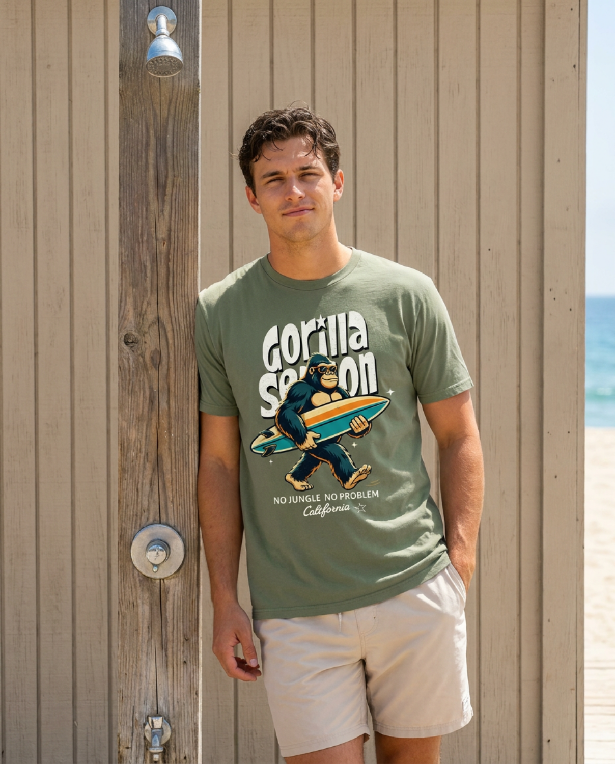 Gorilla Season Surf Tee – Sage