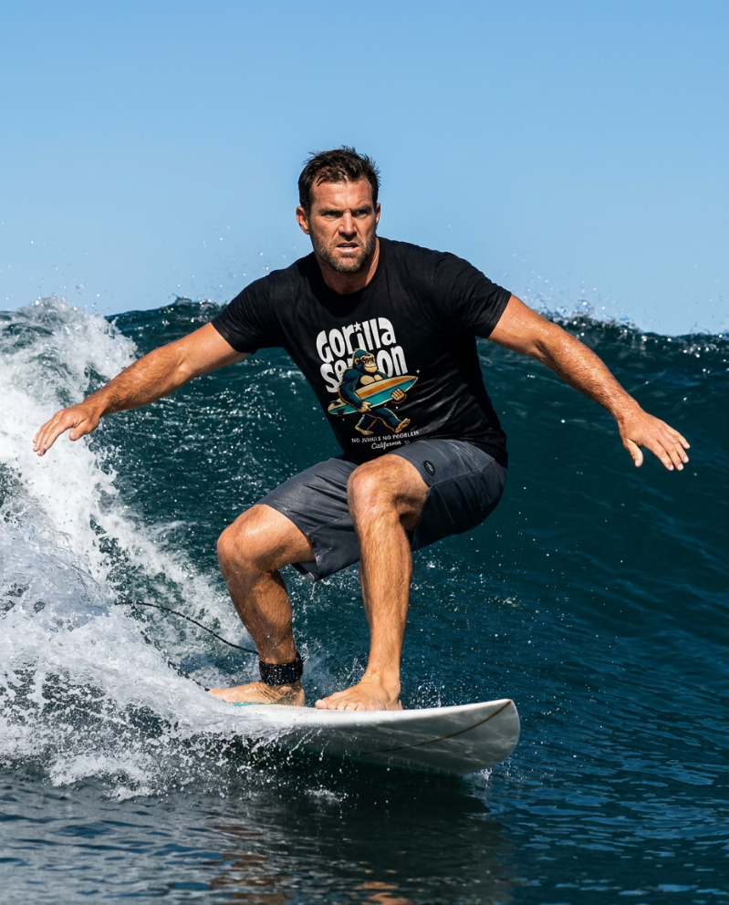Gorilla Season Surf Tee – Black