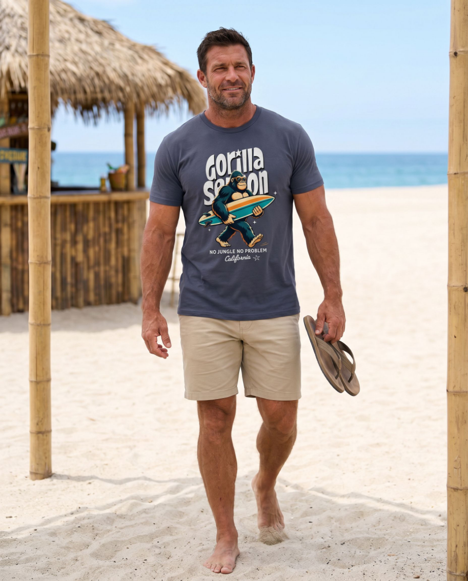 Gorilla Season Surf Tee – Navy