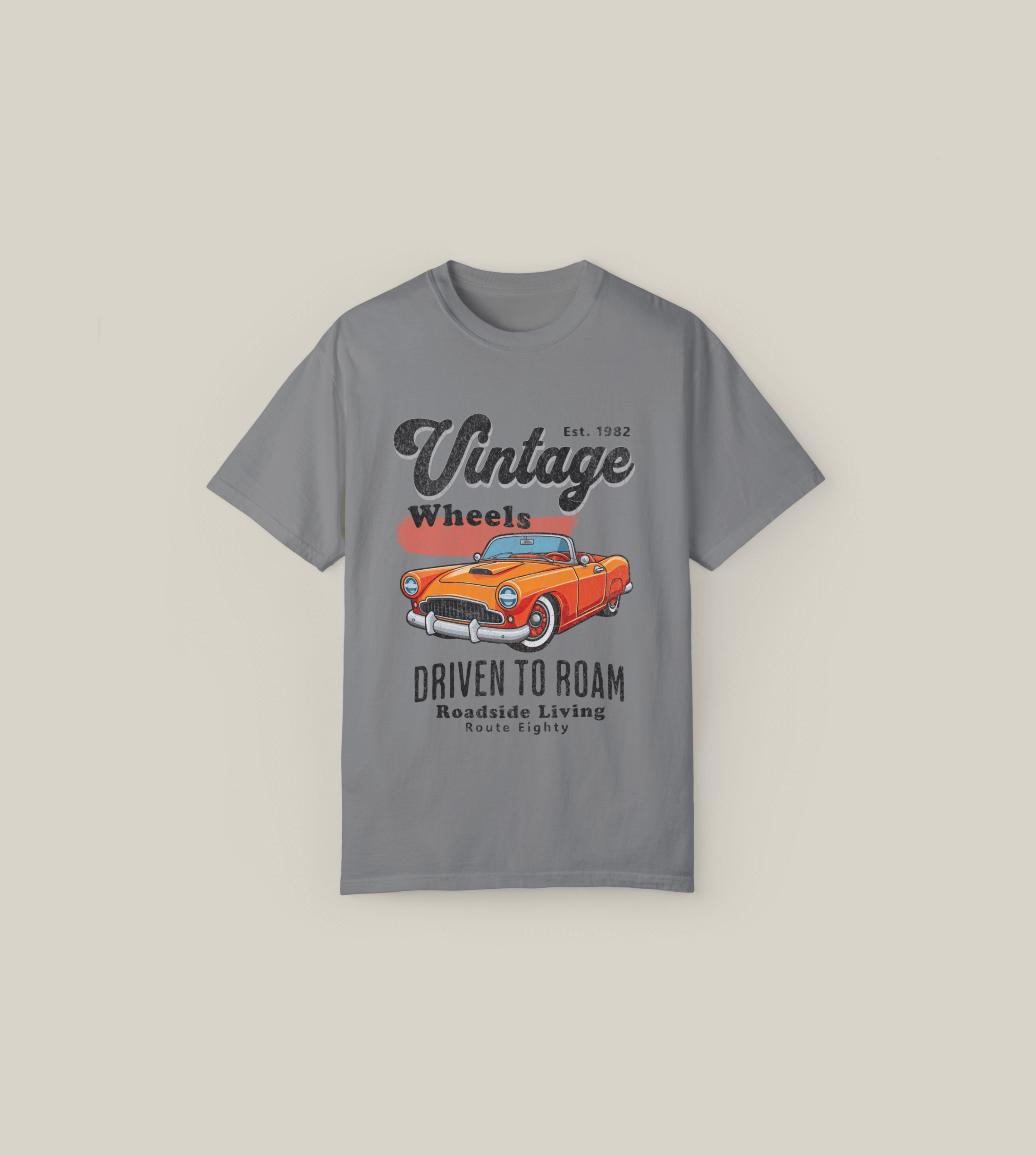 Vintage Wheels Unisex Tee – Driven to Roam