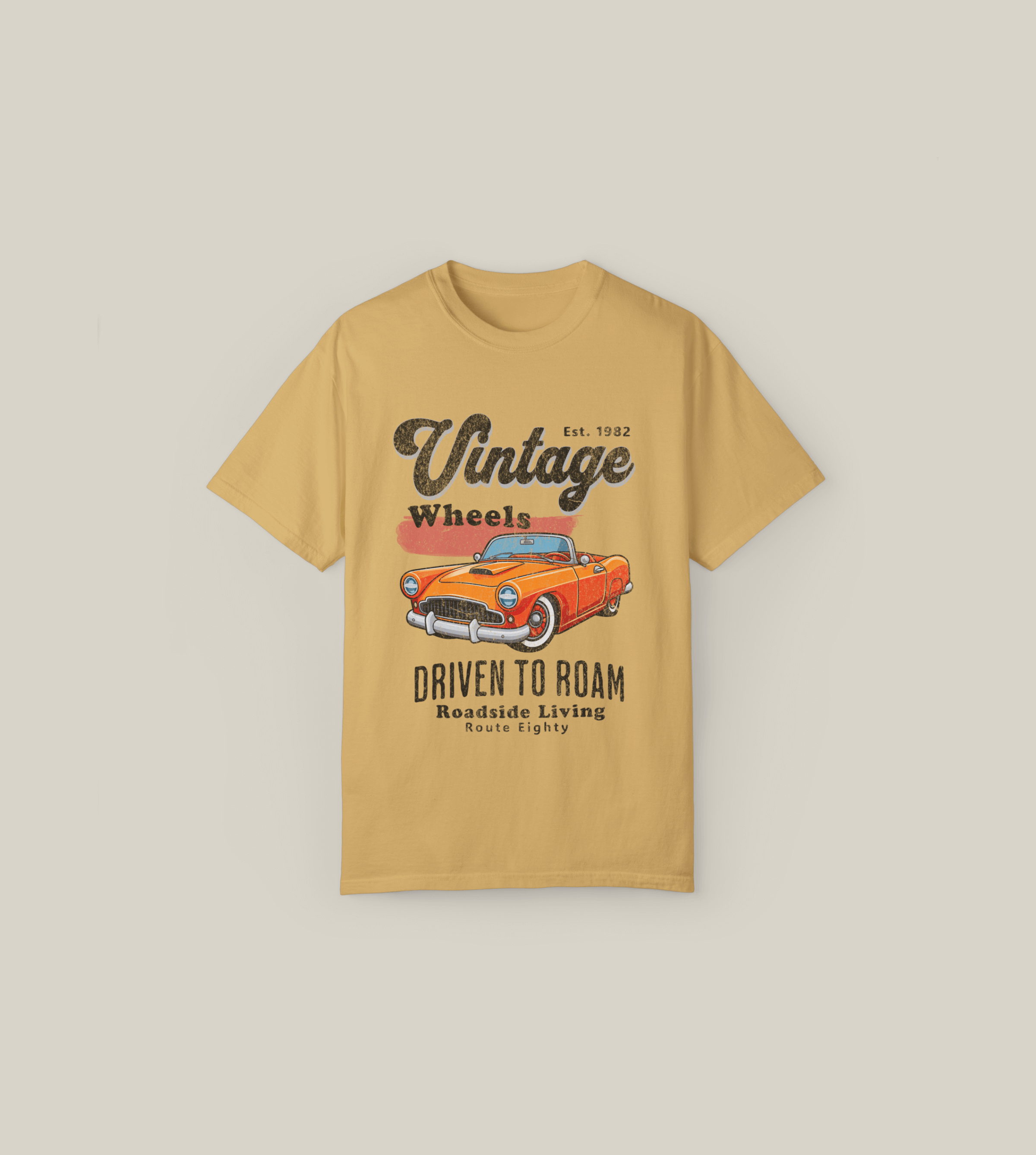 Vintage Wheels Unisex Tee – Driven to Roam