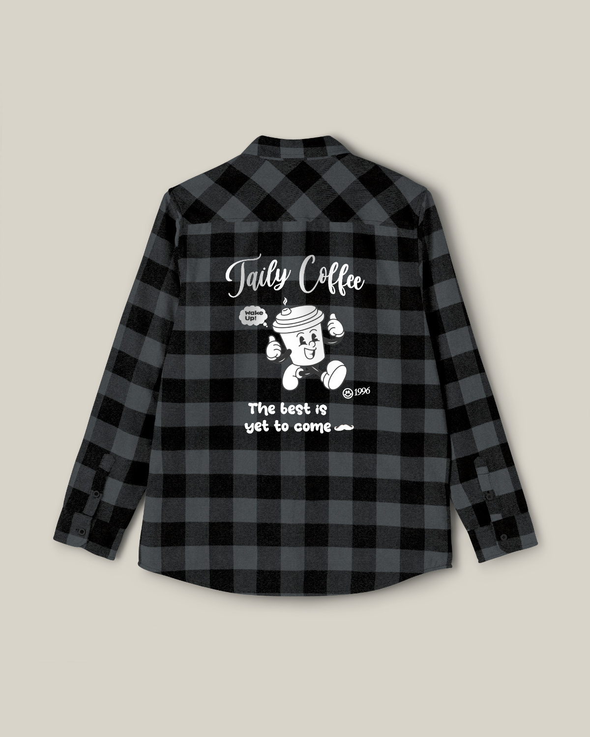 Taily Coffee Flannel Shirt – Charcoal Heather | Streetwear Flannel 2025