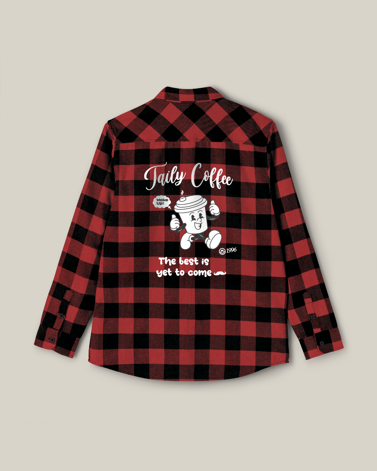 Taily Coffee Flannel Shirt – Red | Streetwear Flannel 2025