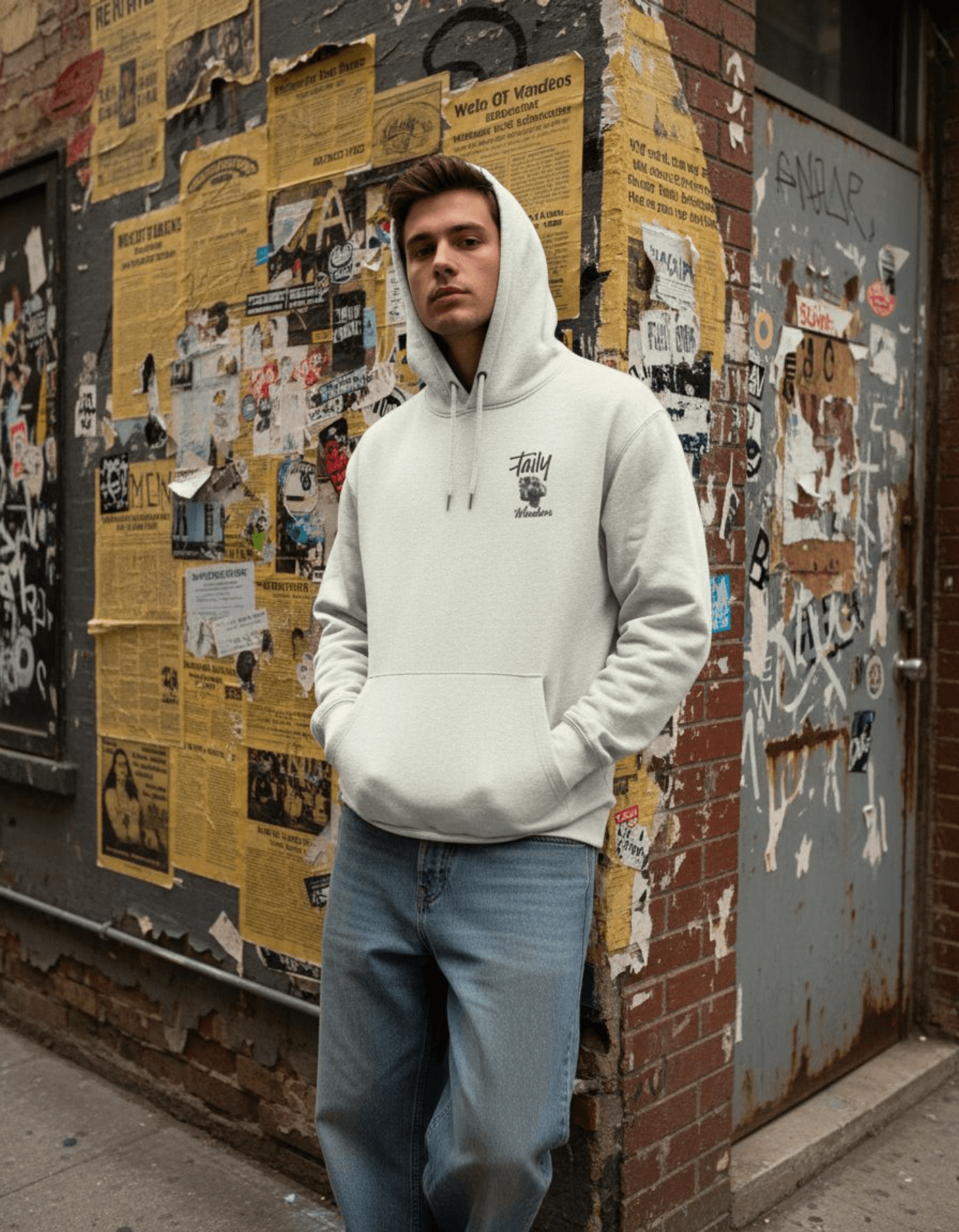 Taily Wonders vintage Graphic Hoodie – Oatmeal