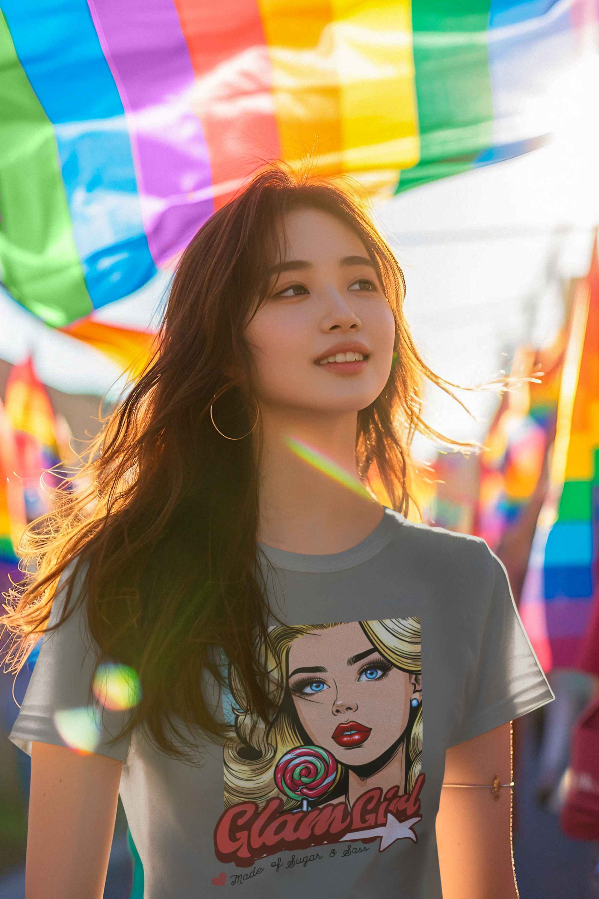 Glam Girl Graphic T-Shirt – Trendy Unisex Tee for Fashion Lovers