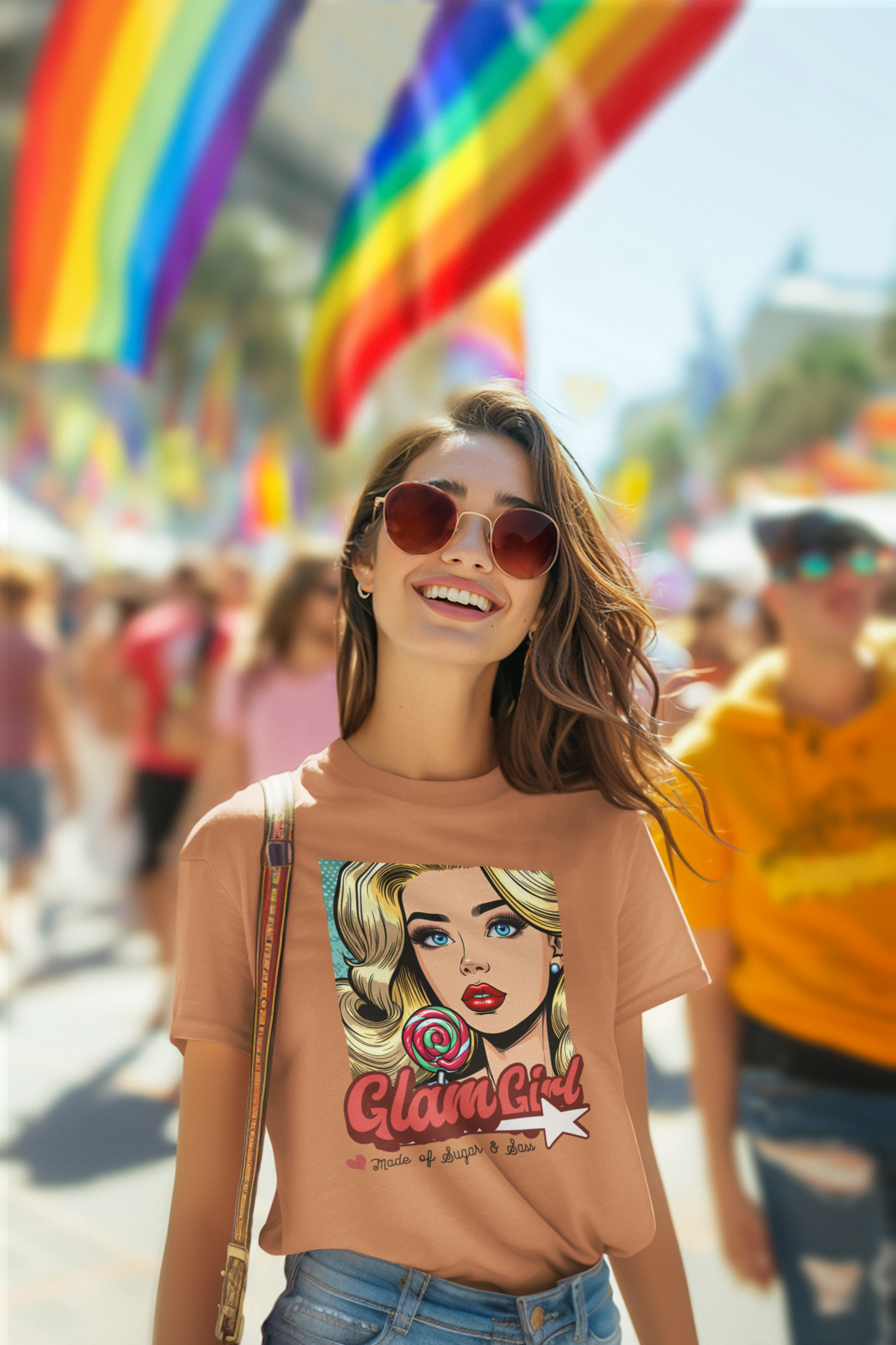 Glam Girl Graphic T-Shirt – Trendy Unisex Tee for Fashion Lovers