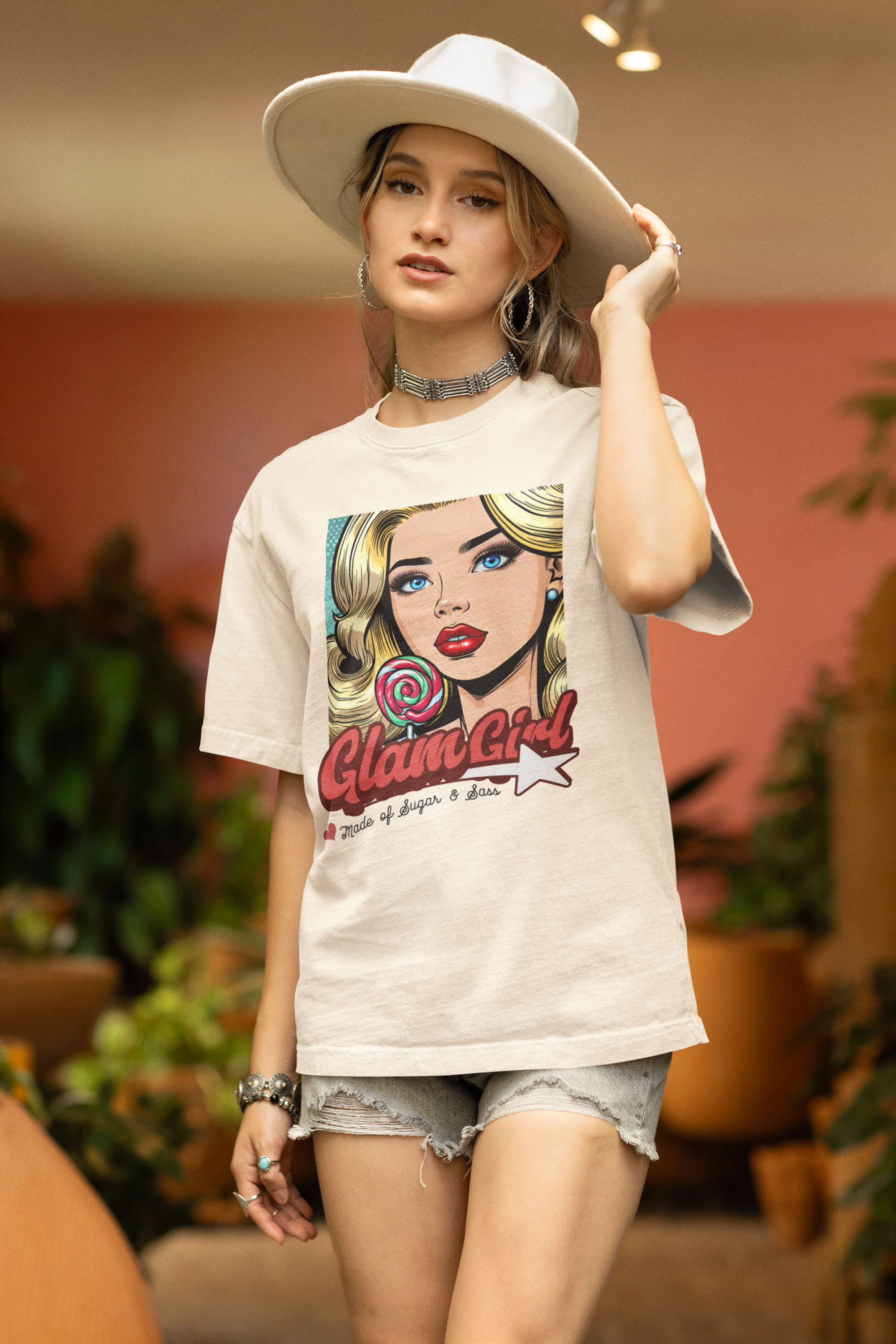 Glam Girl Graphic T-Shirt – Trendy Unisex Tee for Fashion Lovers