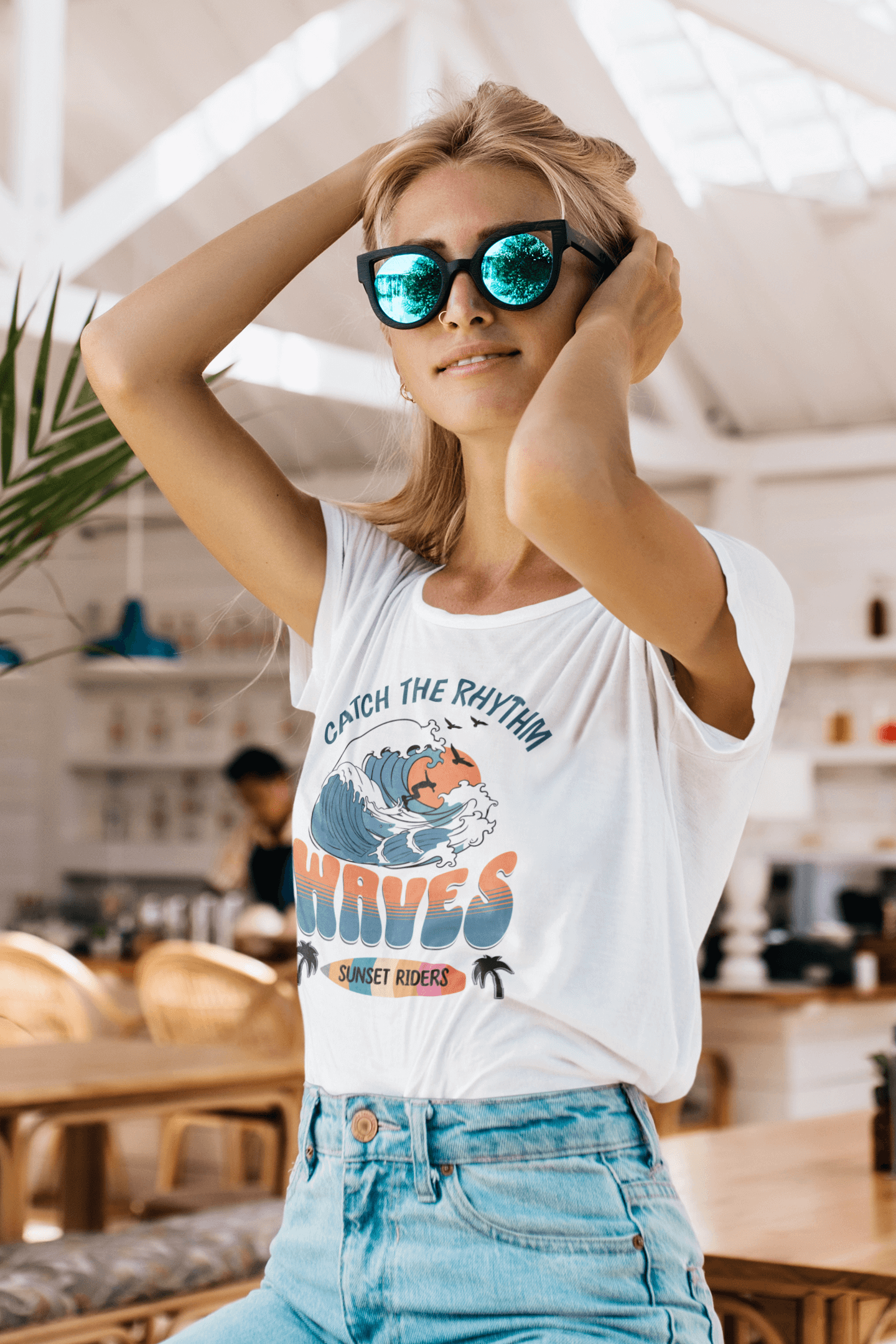 Waves Sunset Riders Tee