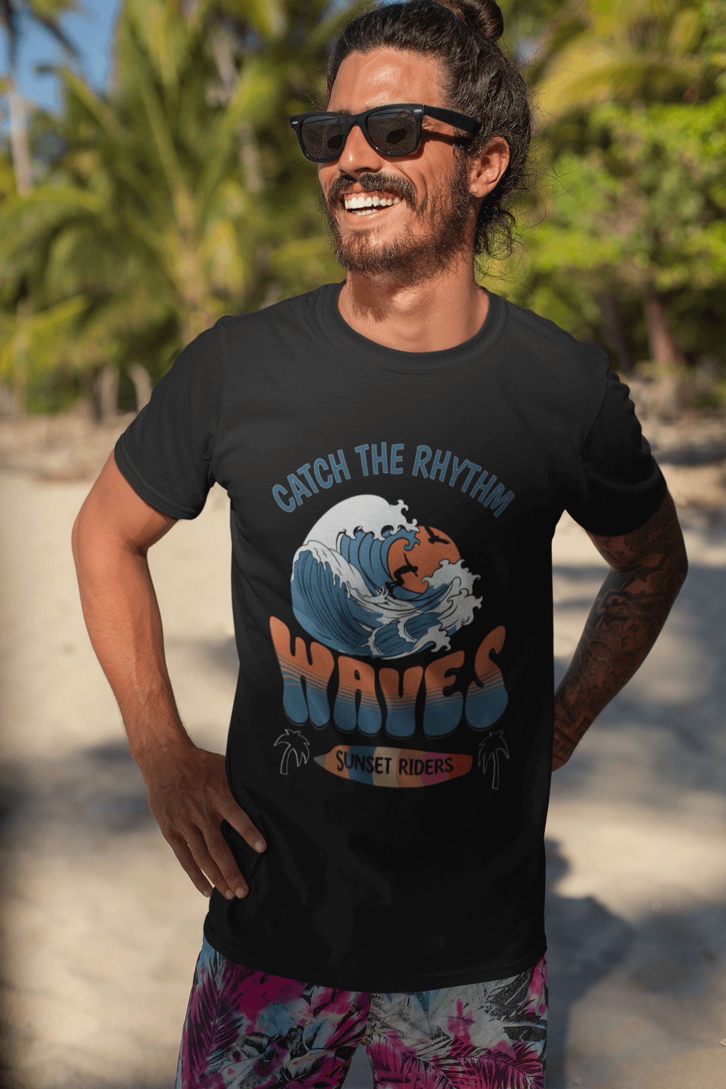 Waves Sunset Riders Tee