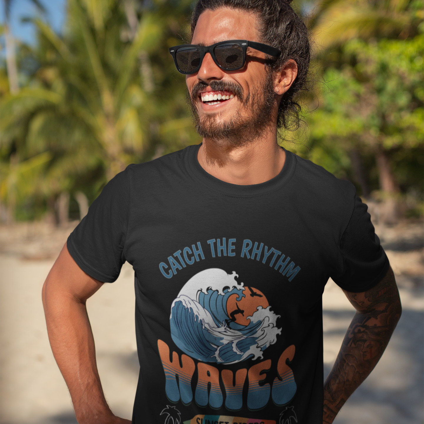 Waves Sunset Riders Tee