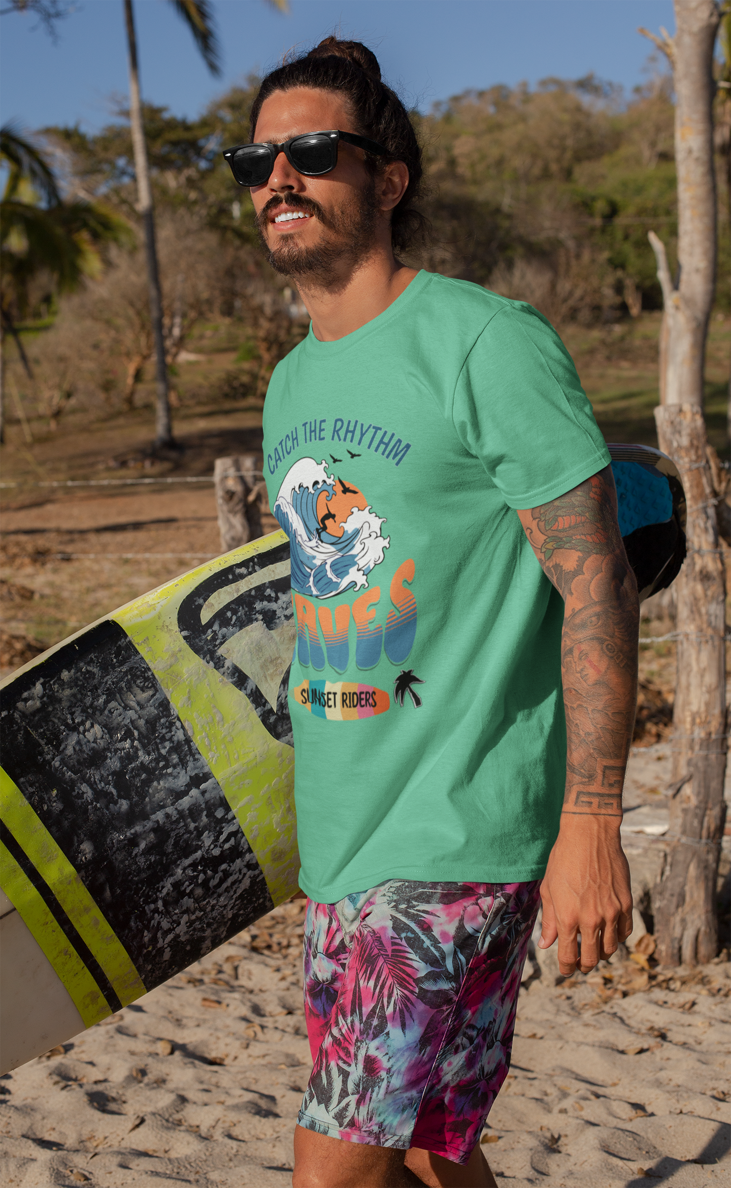Waves Sunset Riders Tee