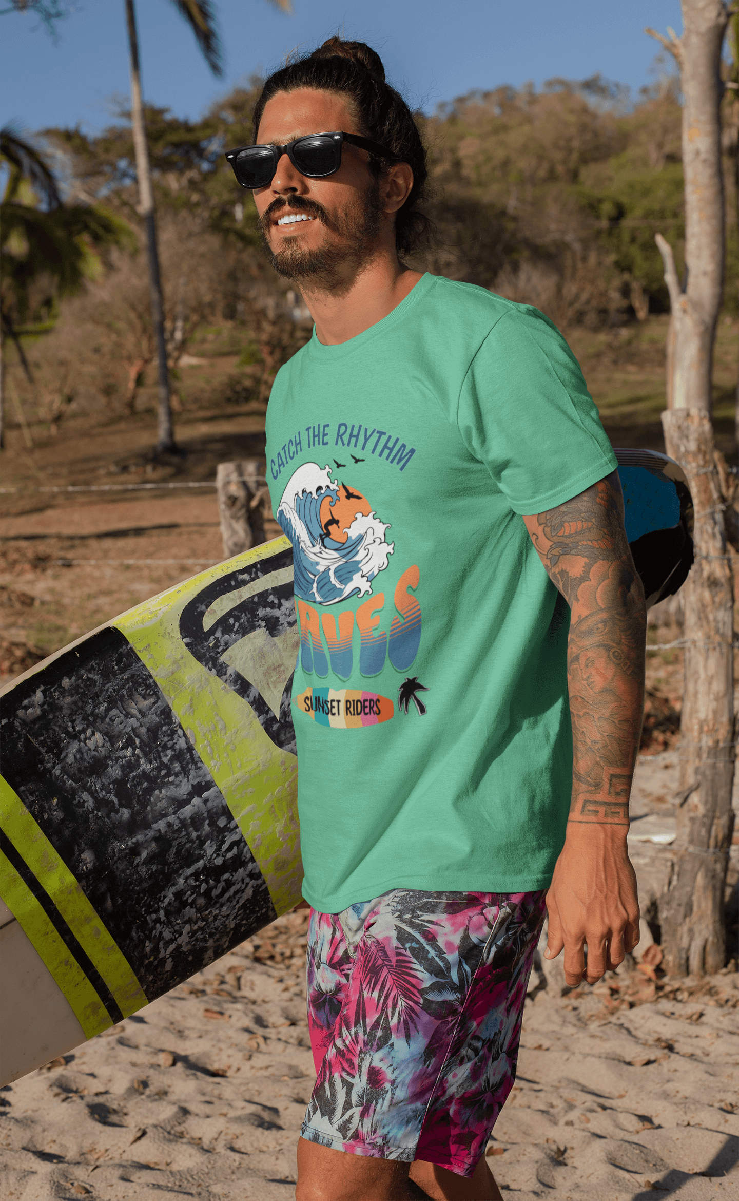 Waves Sunset Riders Tee