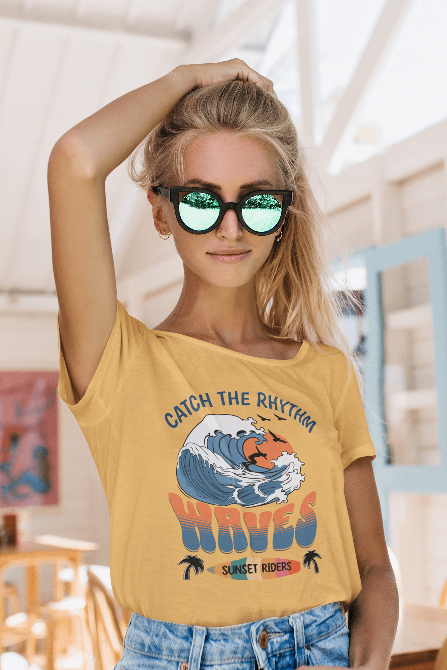Waves Sunset Riders Tee