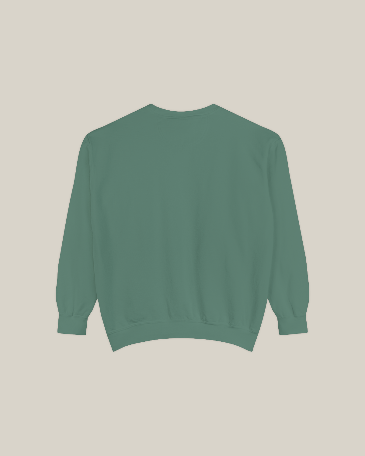 Back view of the Taily Diner Burger Time sweatshirt in light green color.