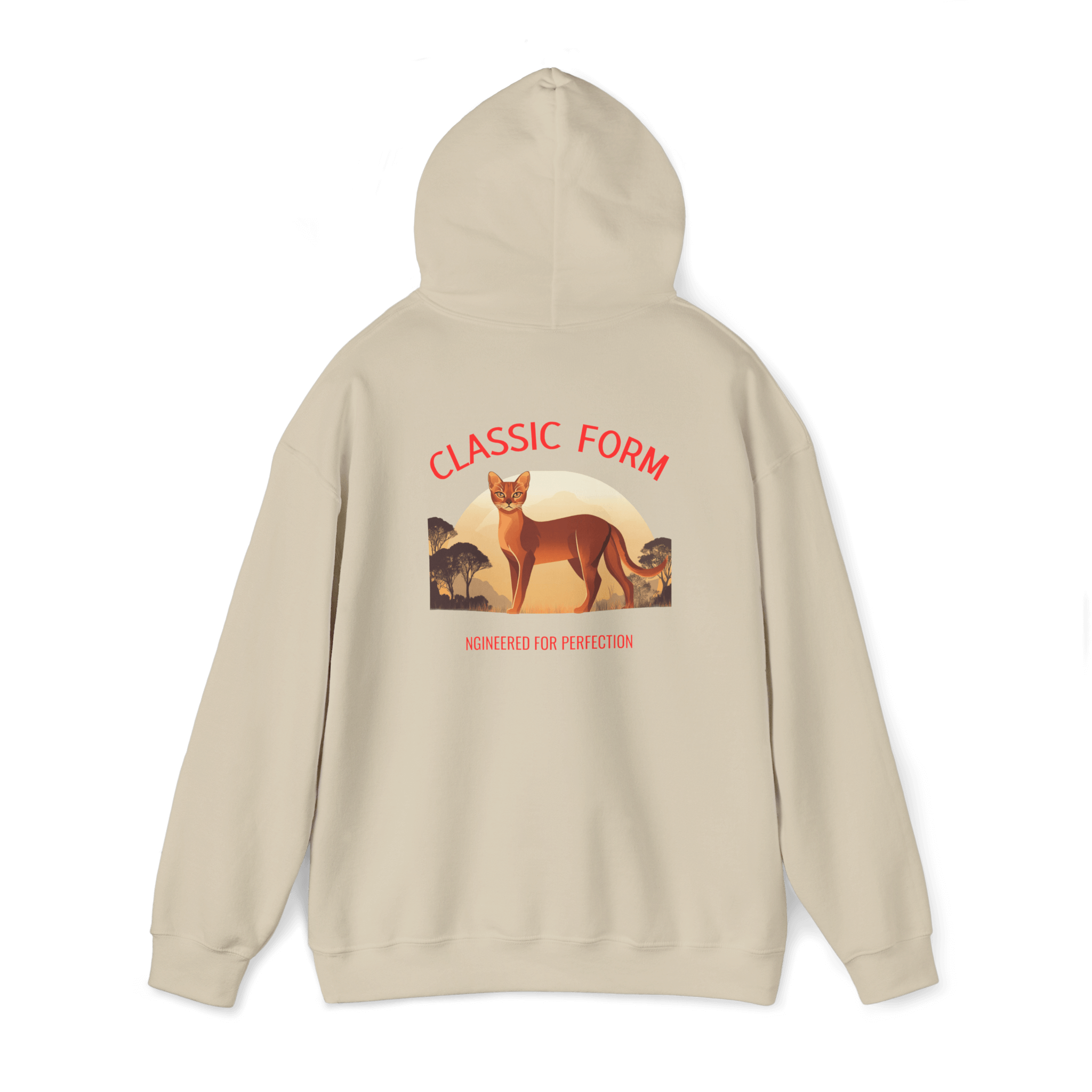 Abyssinian Cat Classic Hoodie - Form in Motion