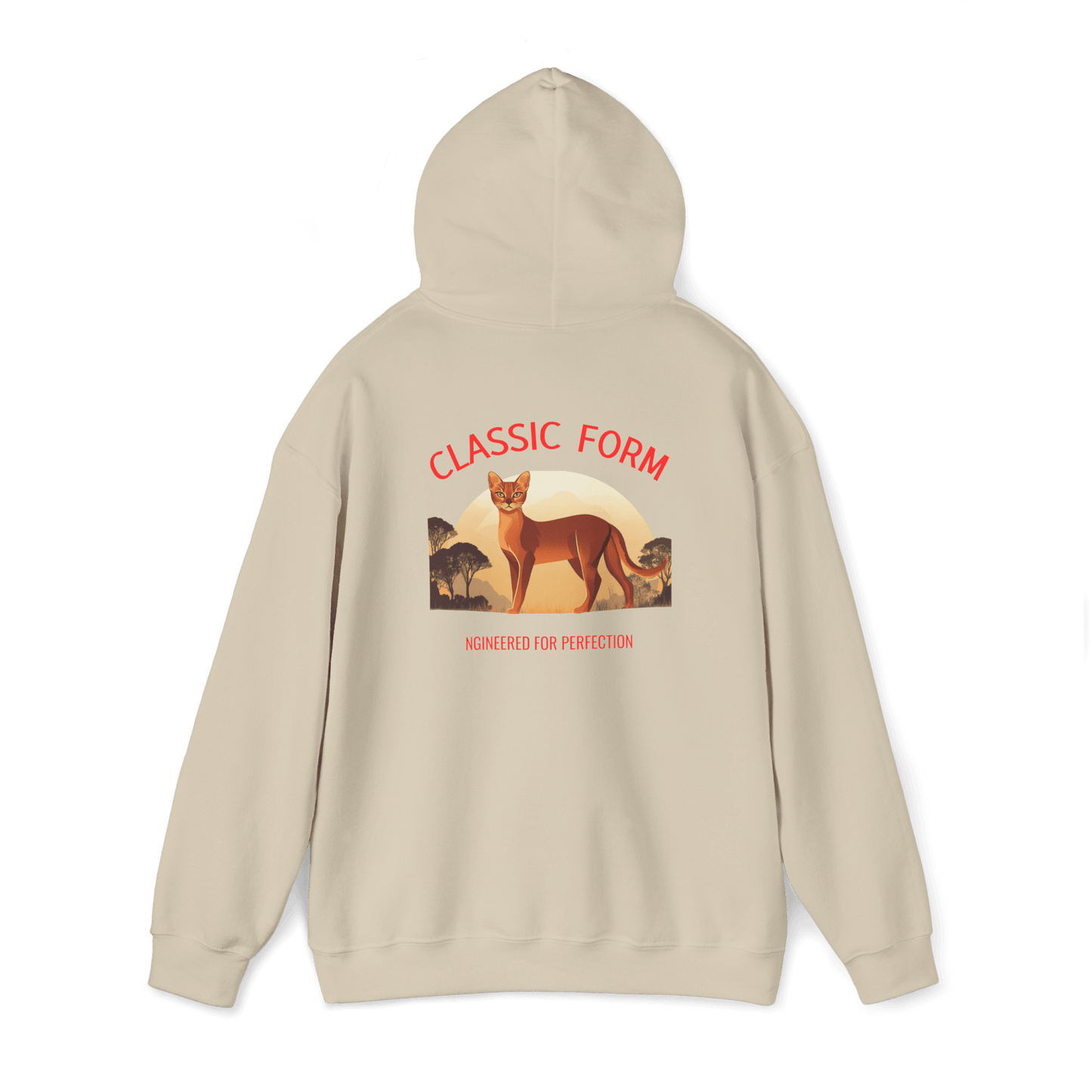 Abyssinian Cat Classic Hoodie - Form in Motion