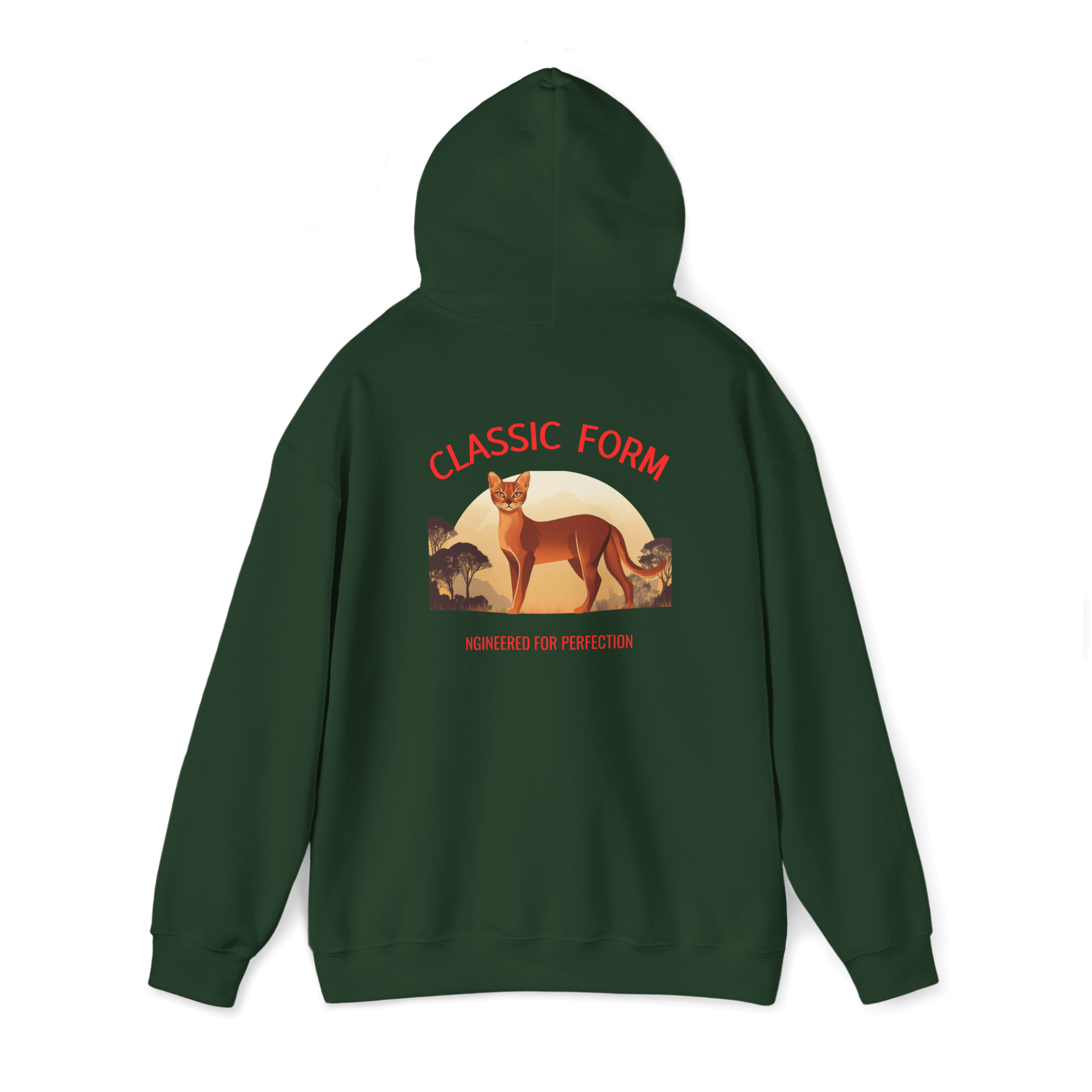 Abyssinian Cat Classic Hoodie - Form in Motion