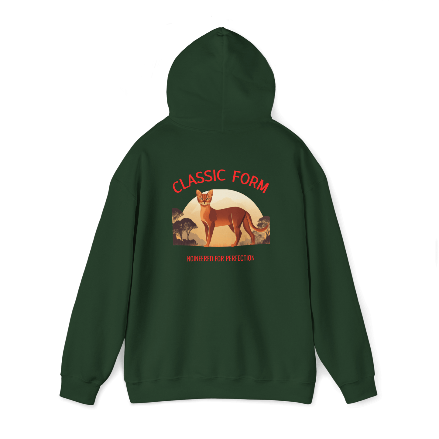 Abyssinian Cat Classic Hoodie - Form in Motion