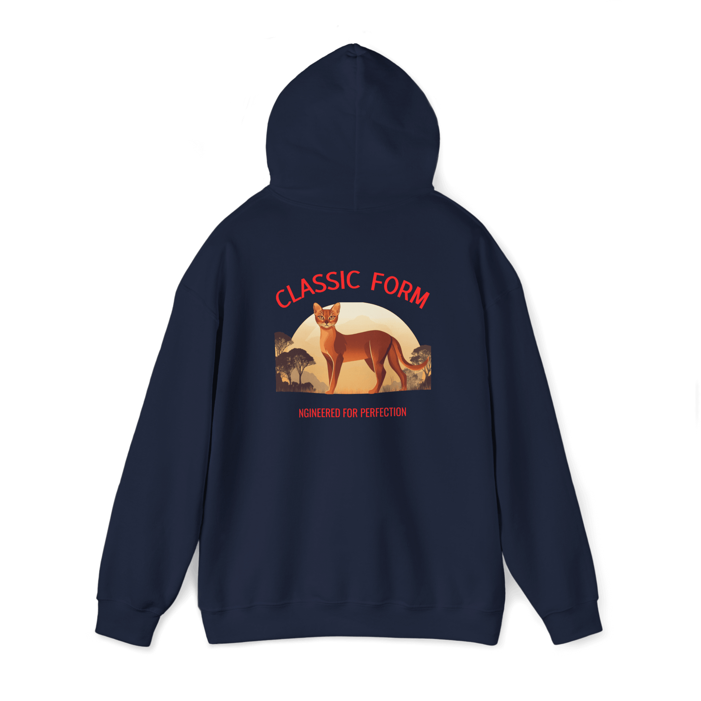 Abyssinian Cat Classic Hoodie - Form in Motion