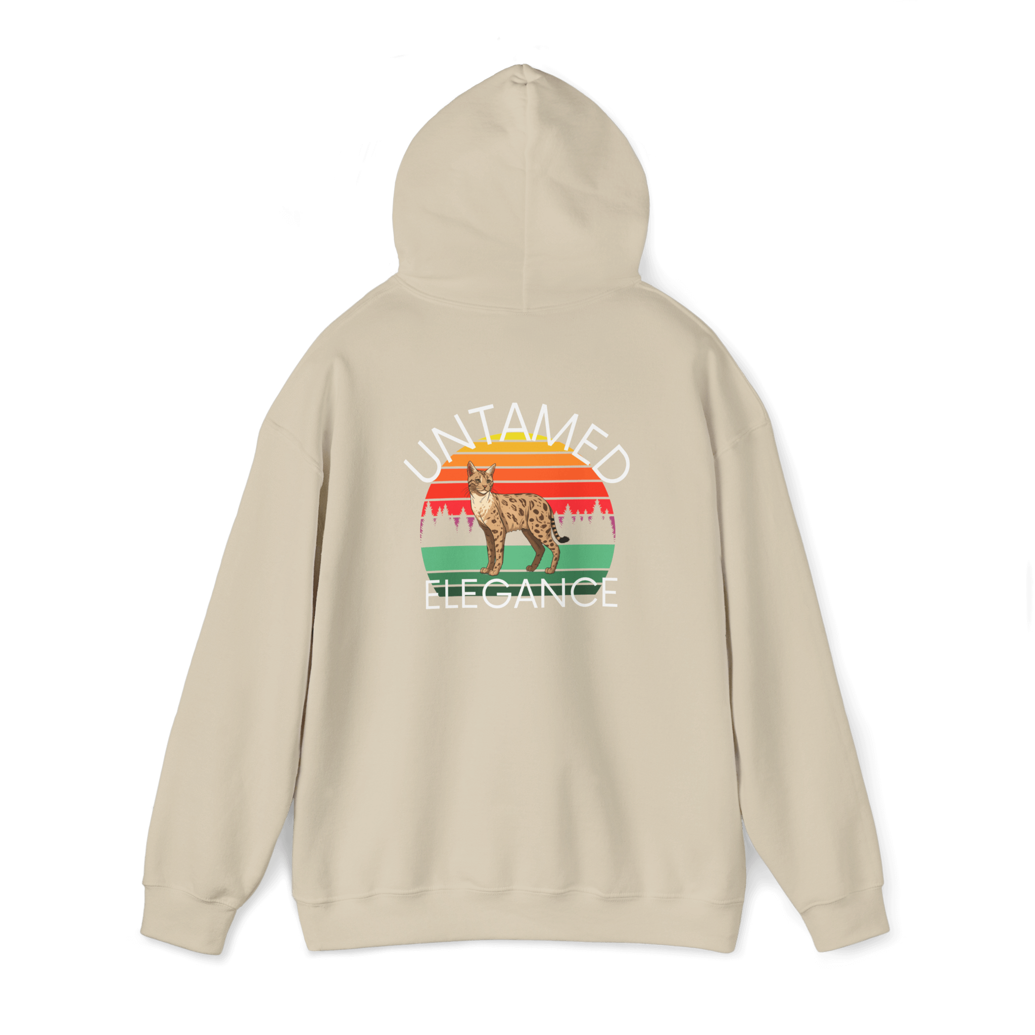 Untamed Elegance Savannah Cat Hoodie