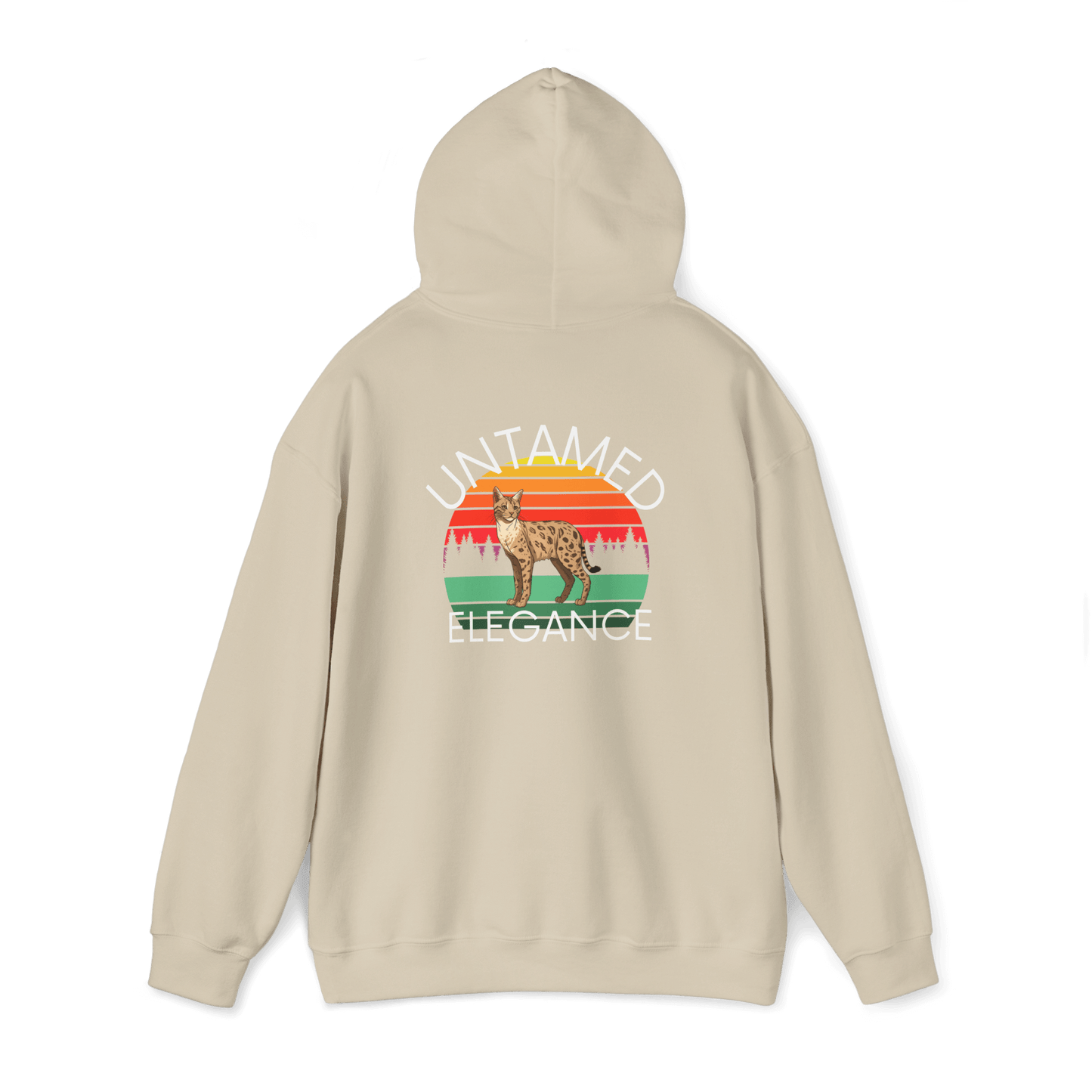 Untamed Elegance Savannah Cat Hoodie