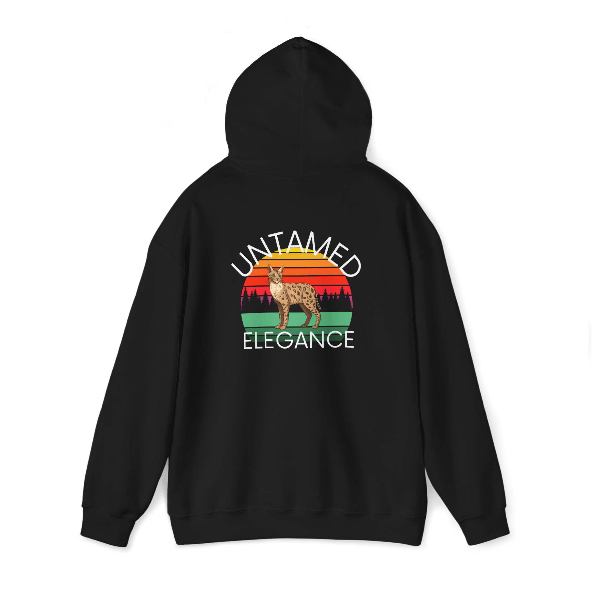 Untamed Elegance Savannah Cat Hoodie