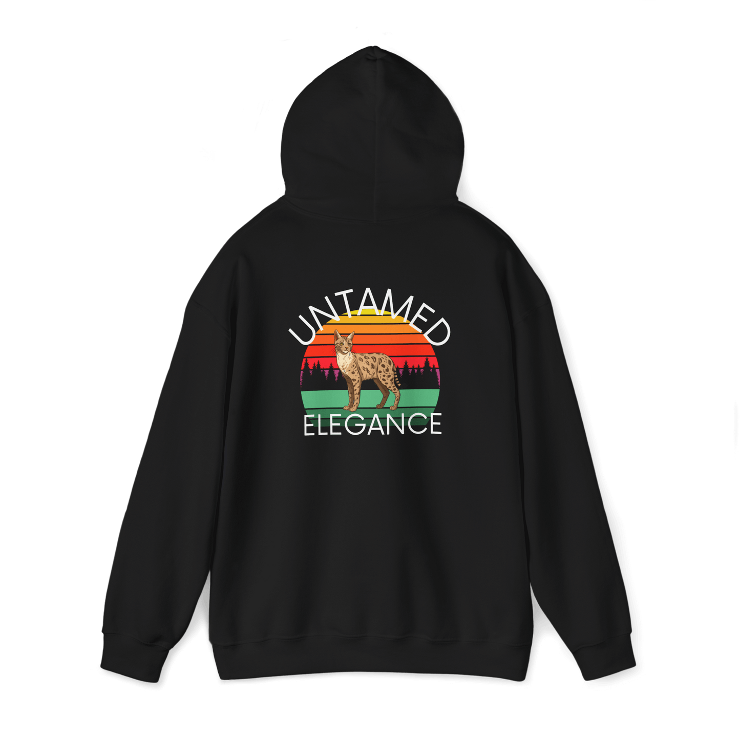 Untamed Elegance Savannah Cat Hoodie