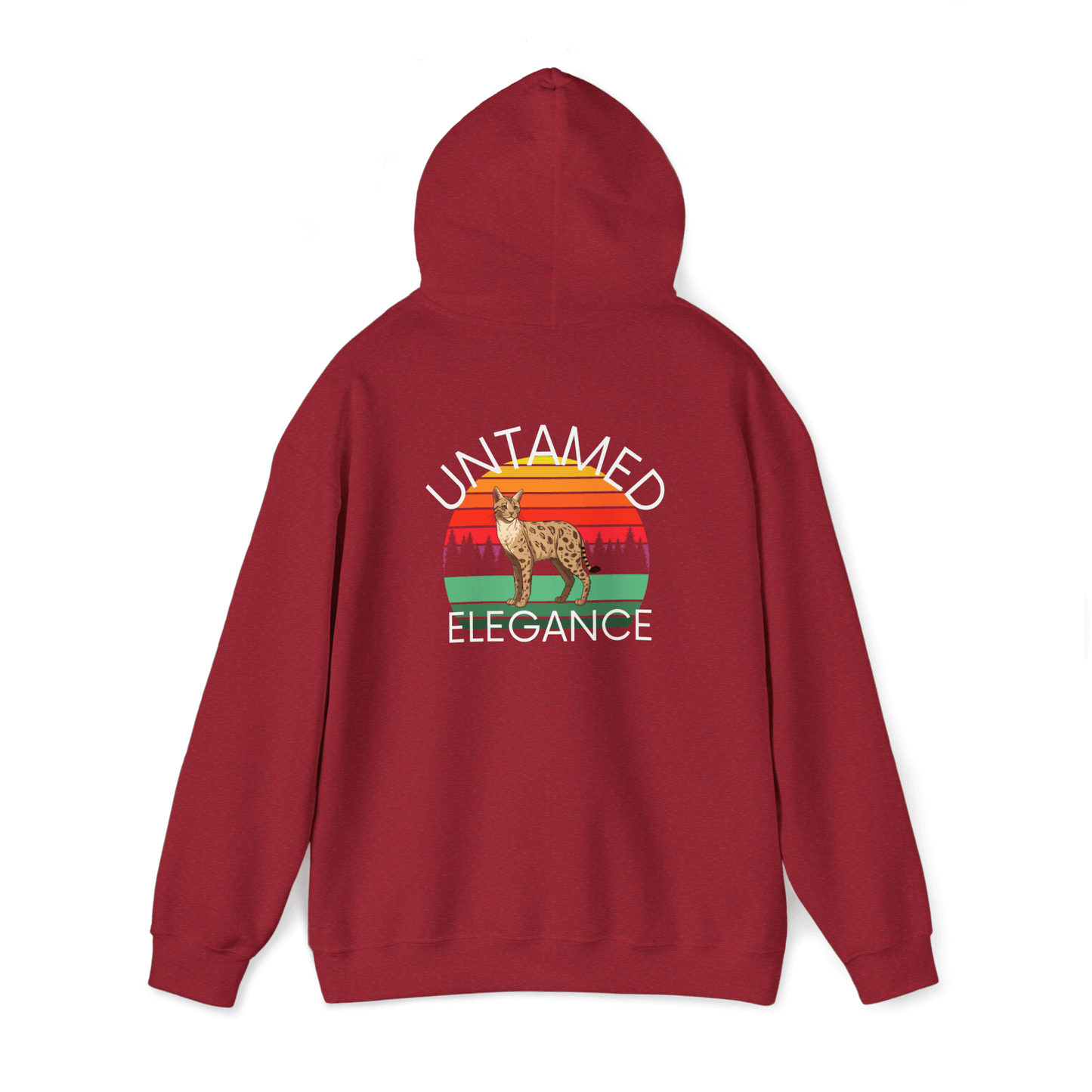 Untamed Elegance Savannah Cat Hoodie