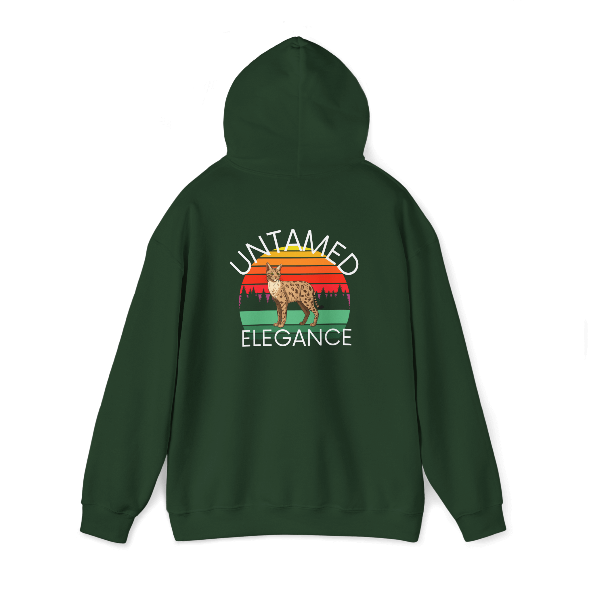 Untamed Elegance Savannah Cat Hoodie