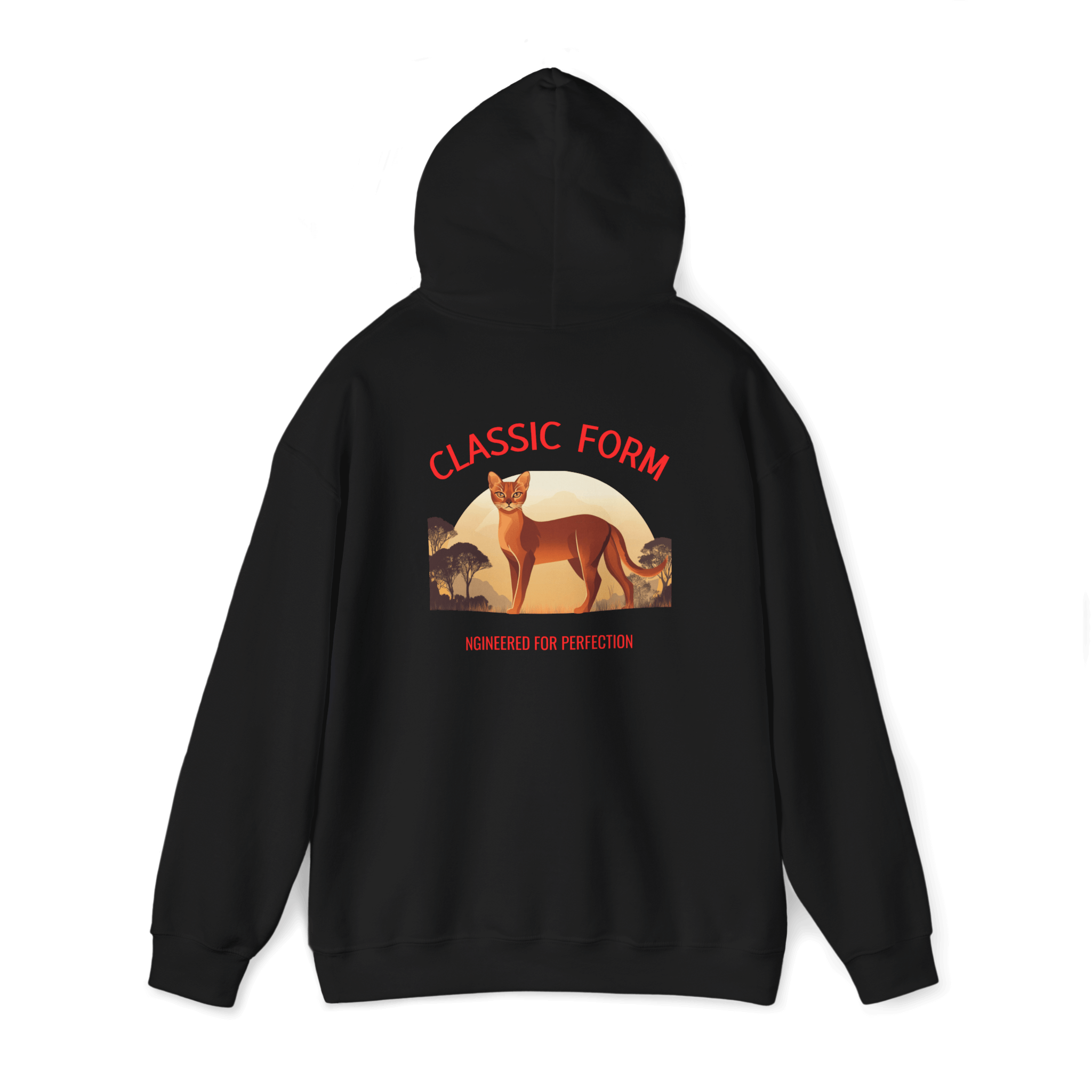 Abyssinian Cat Classic Hoodie - Form in Motion