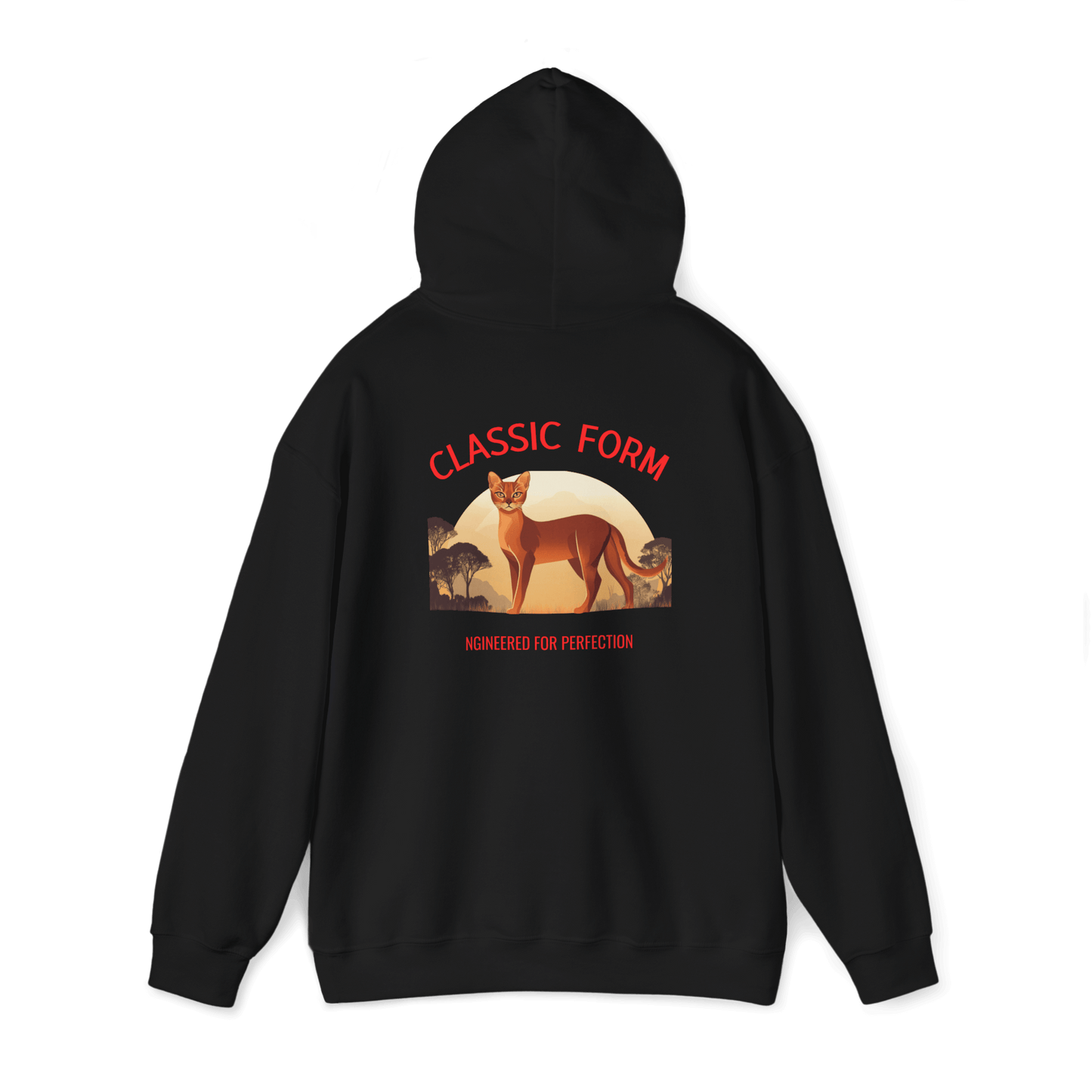 Abyssinian Cat Classic Hoodie - Form in Motion