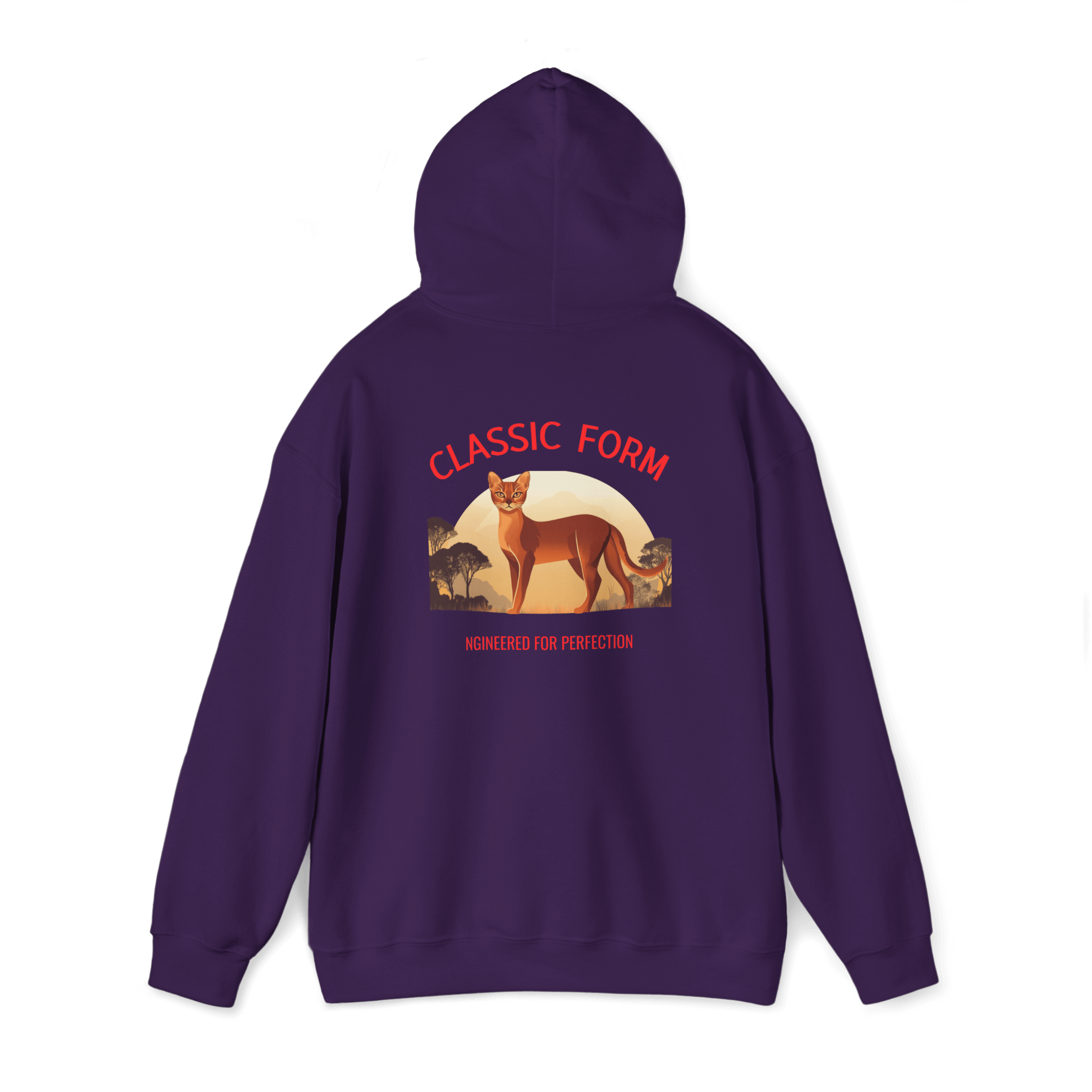 Abyssinian Cat Classic Hoodie - Form in Motion