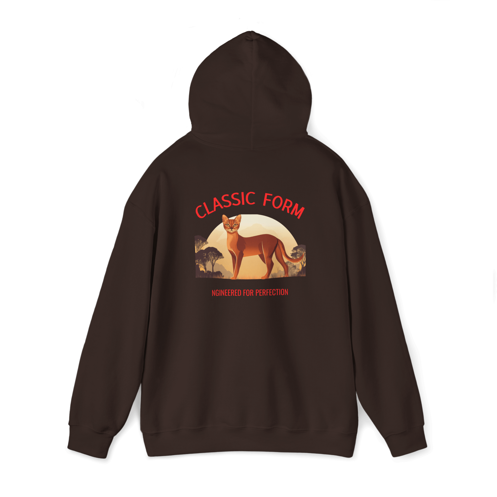 Abyssinian Cat Classic Hoodie - Form in Motion