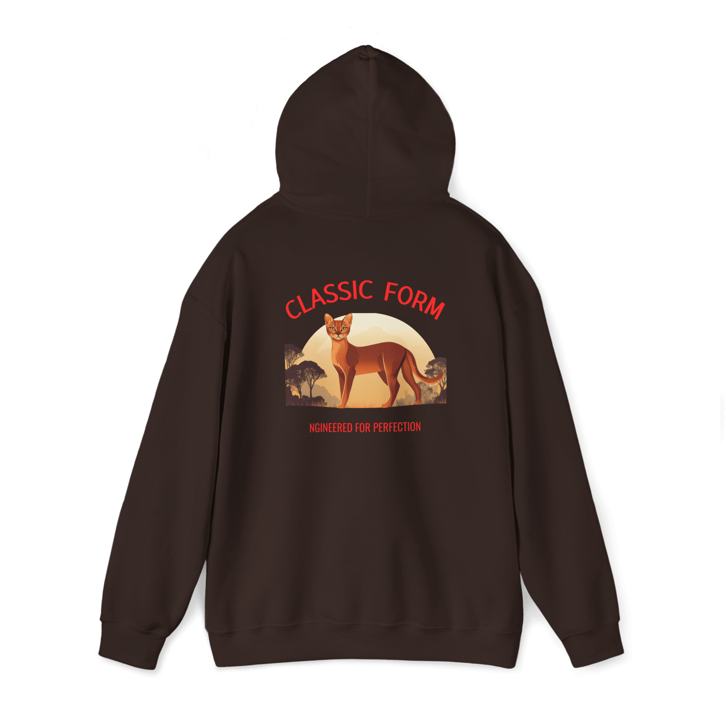 Abyssinian Cat Classic Hoodie - Form in Motion